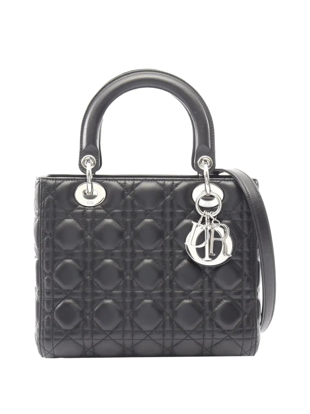 2010-2026 Medium Lambskin Cannage Lady Dior satchel