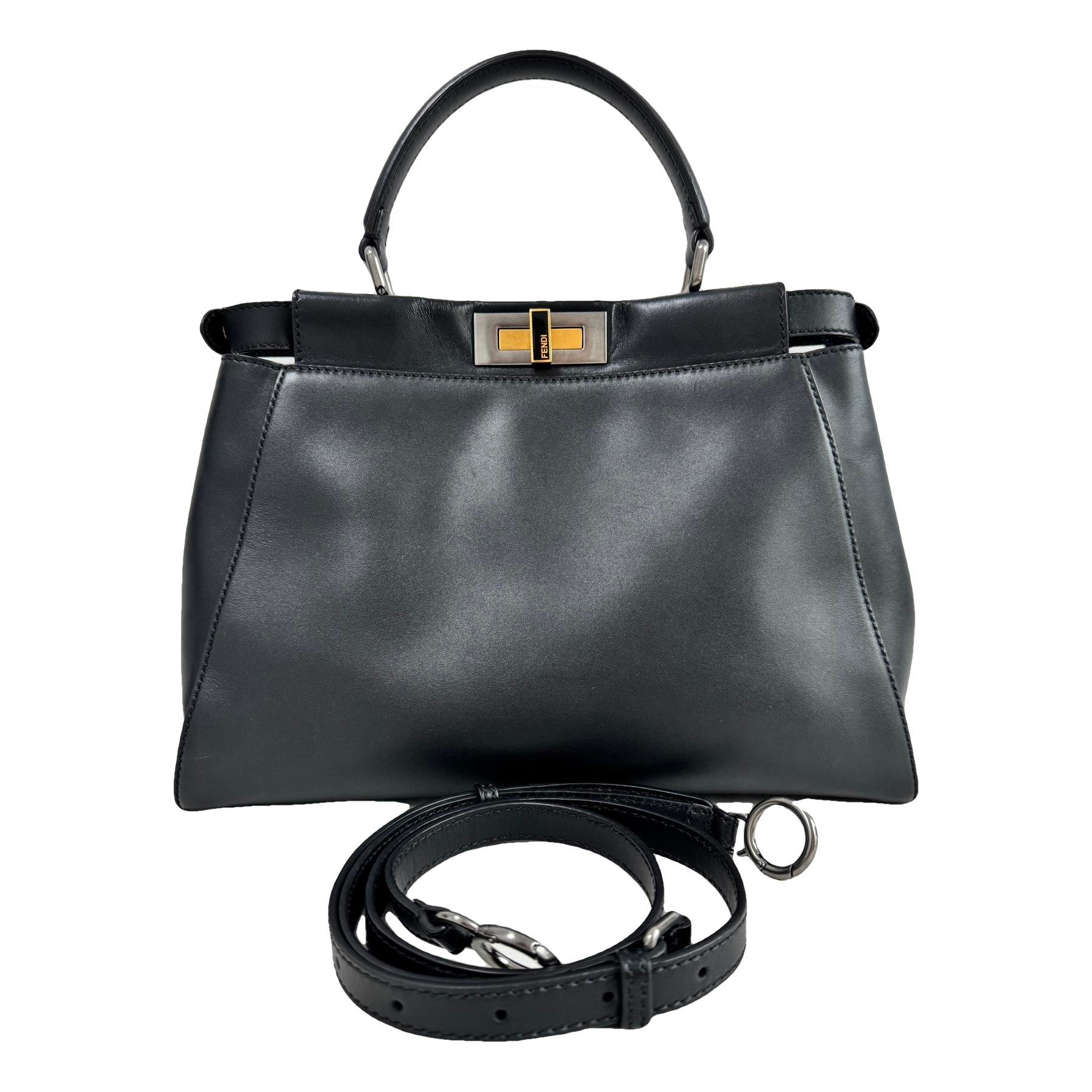 Peekaboo leather handbag