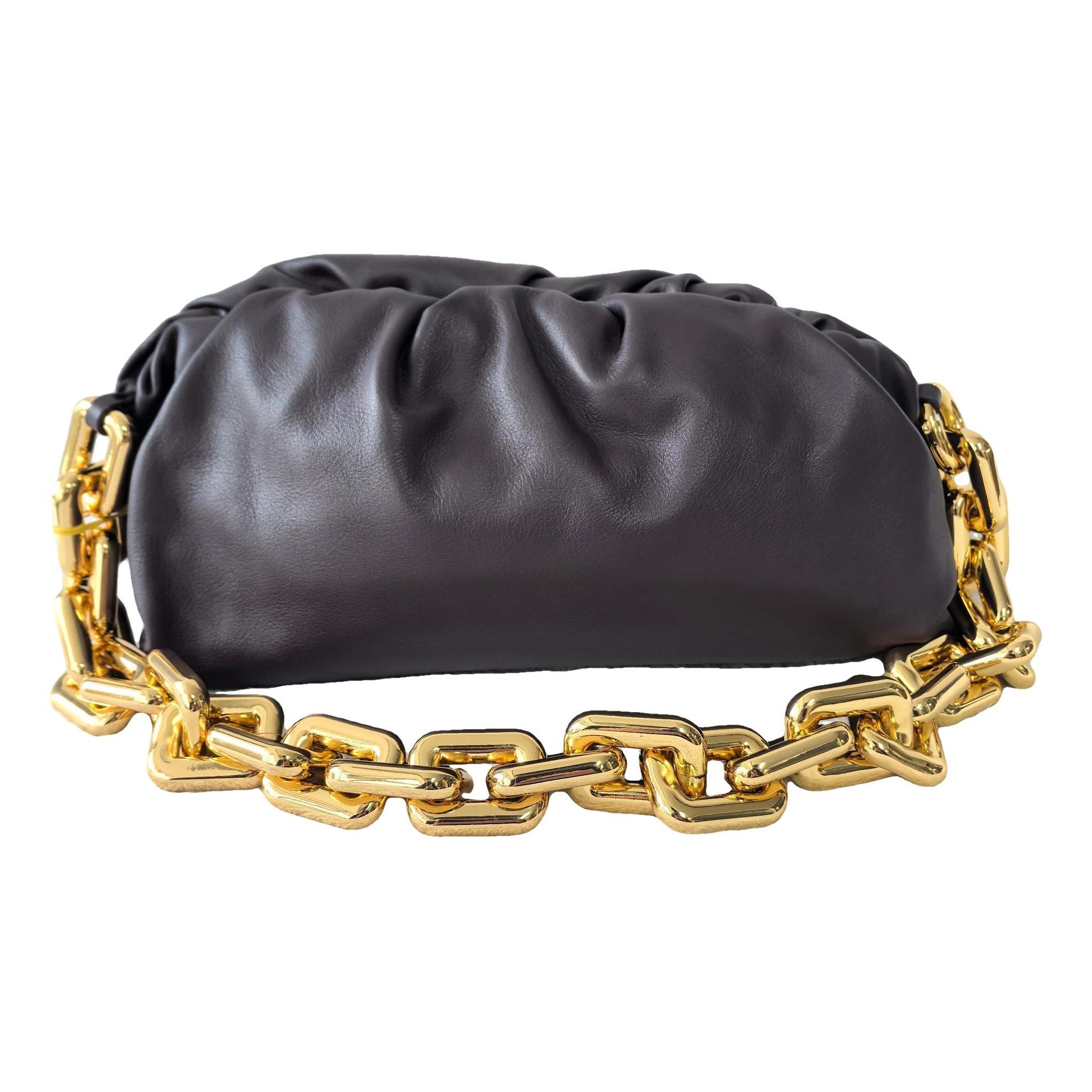 Chain Pouch leather handbag