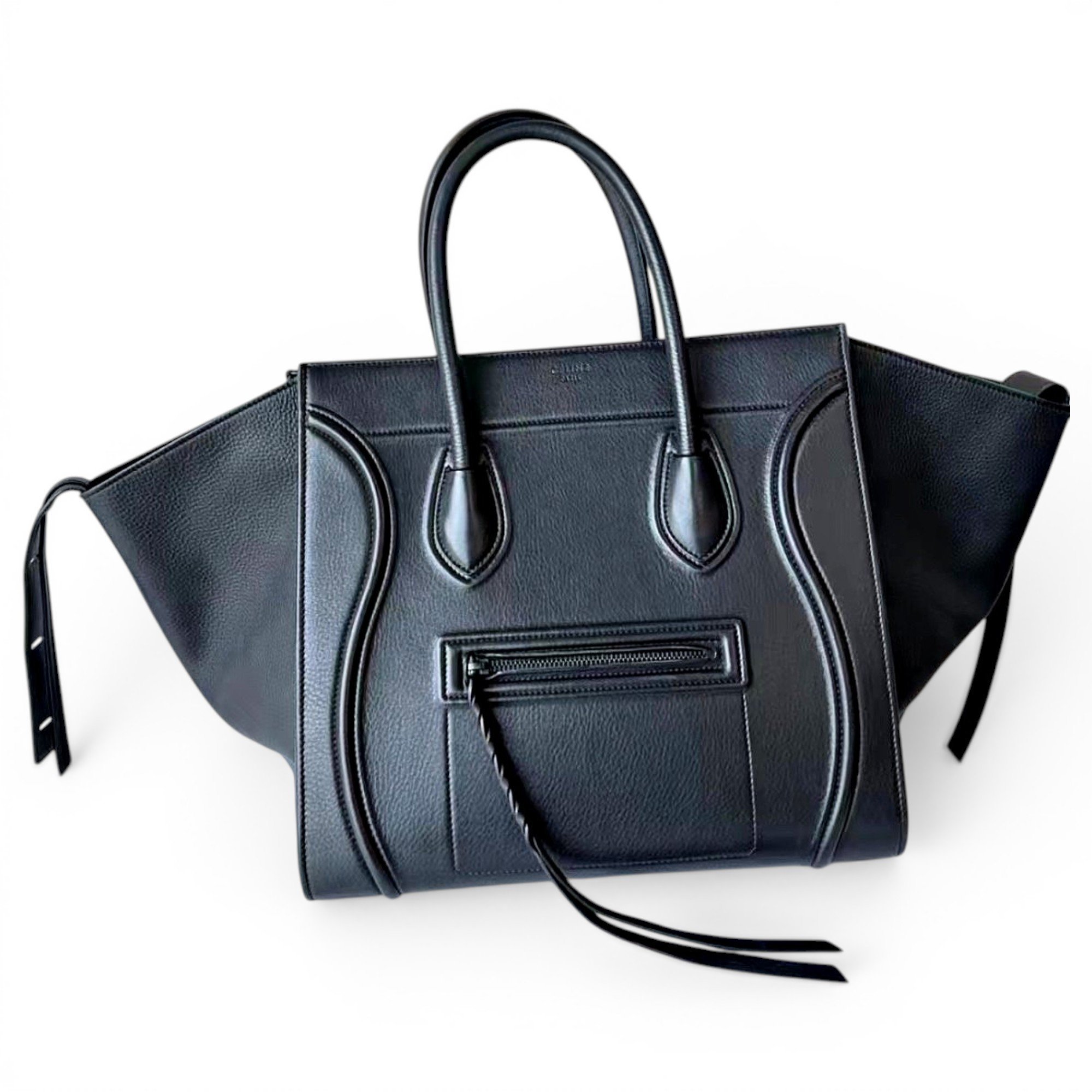 Celine Luggage Phantom leather handbag