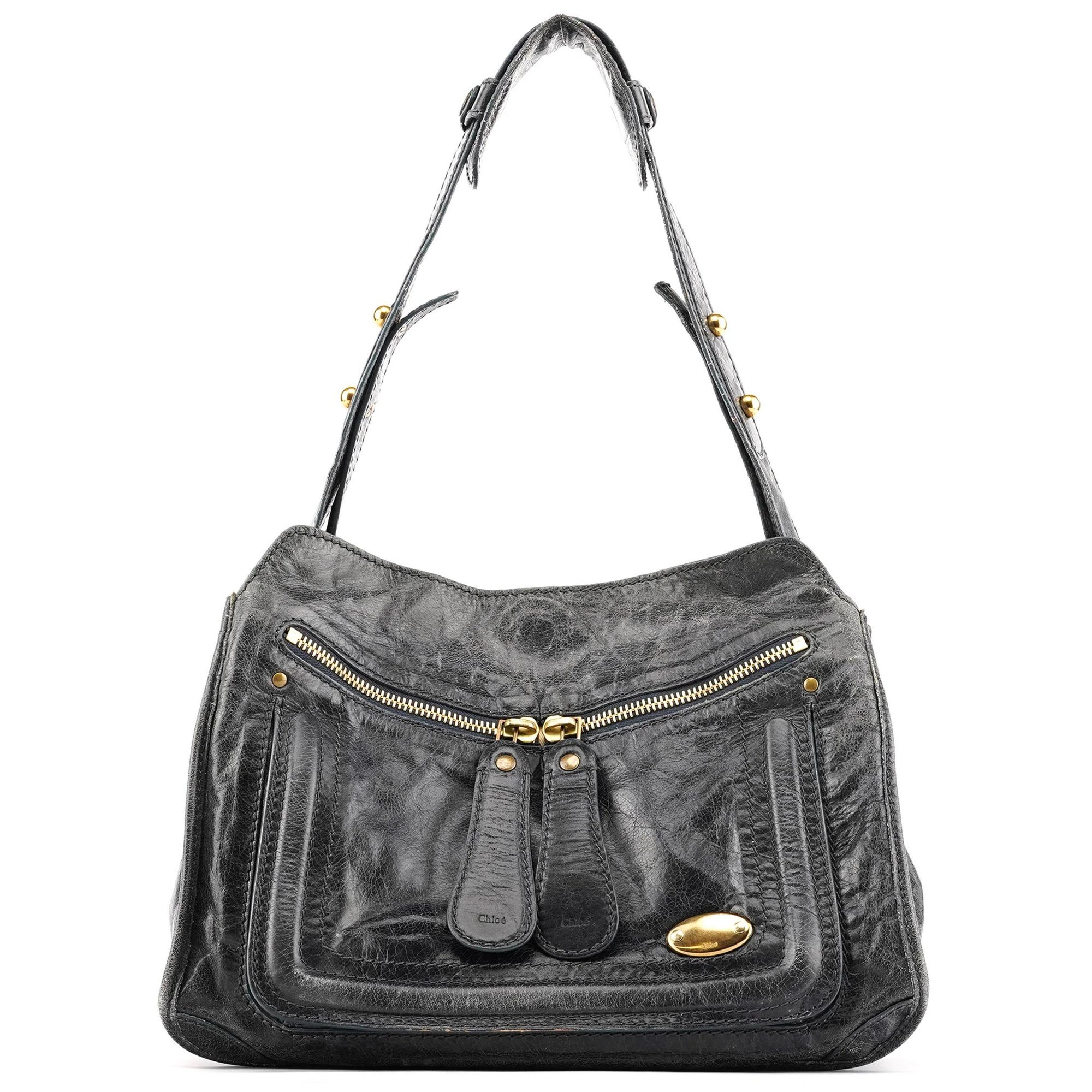 Bay leather handbag