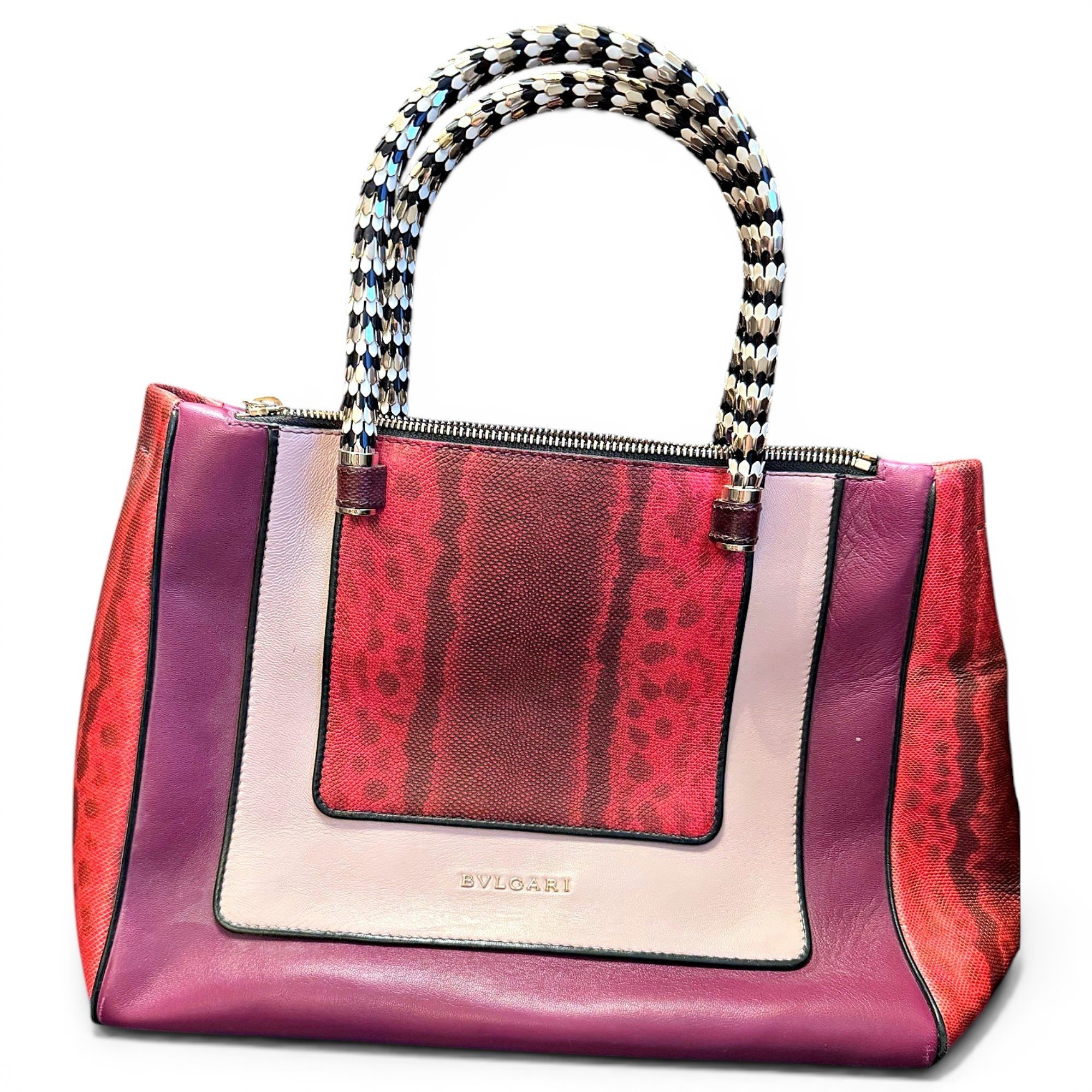 Serpenti leather bag