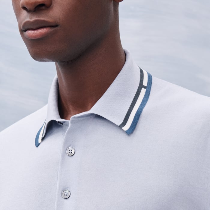 Glacier "Rayures & Twist" Polo Shirt