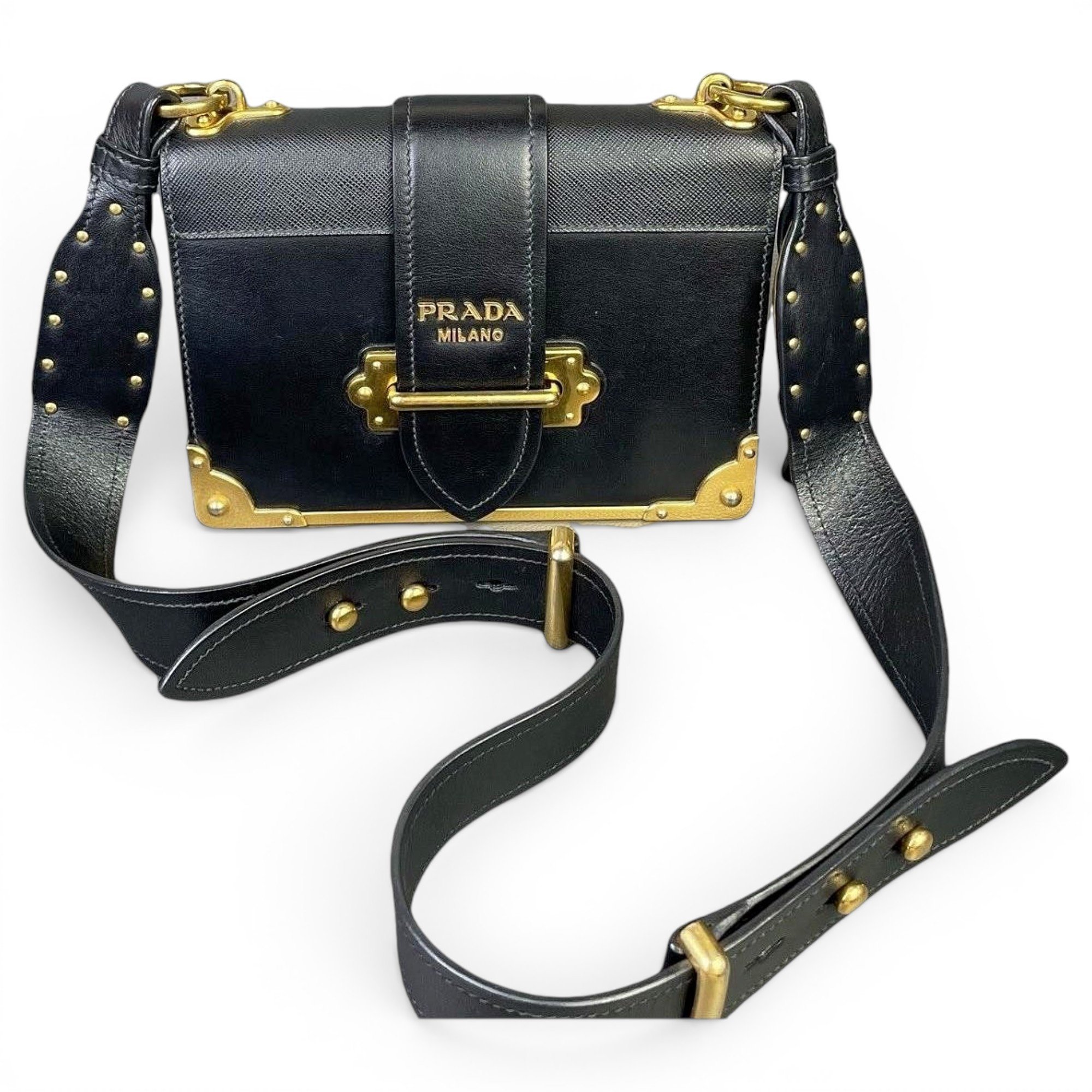 Cahier leather handbag