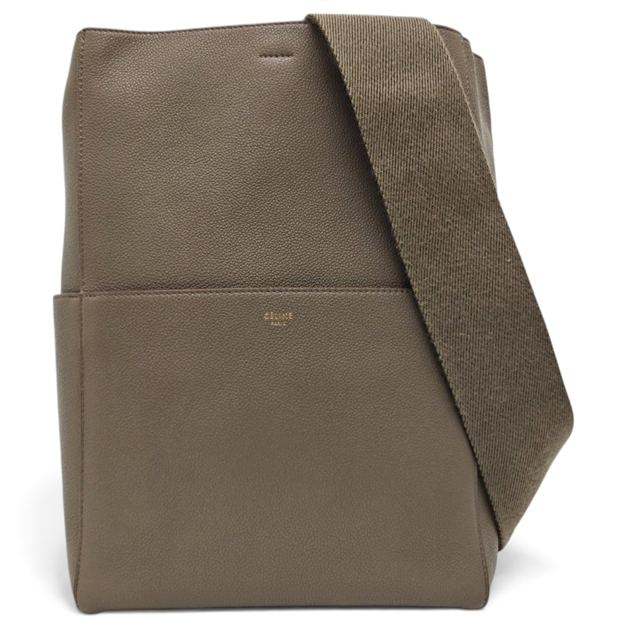 Seau Sangle leather handbag