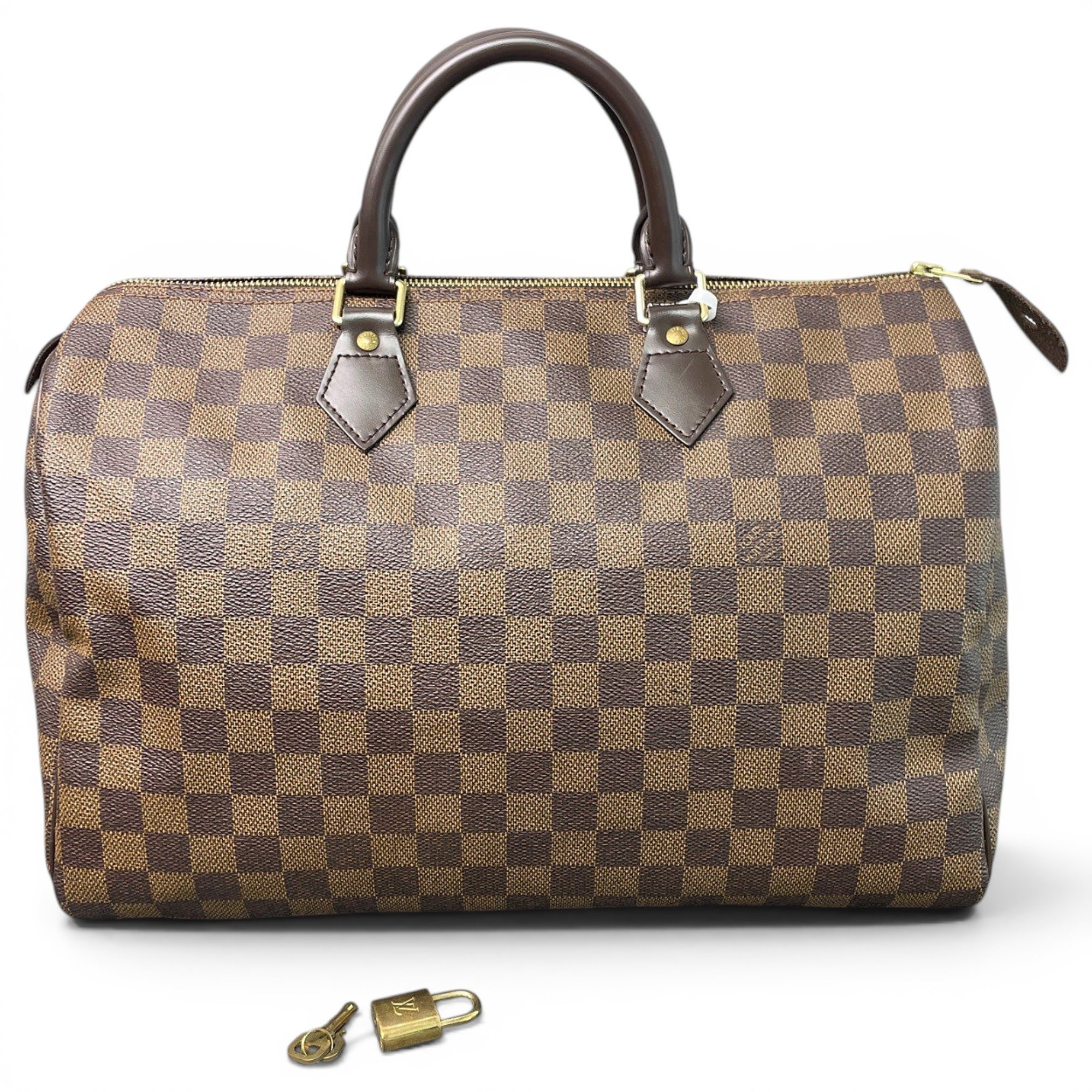 Speedy leather handbag