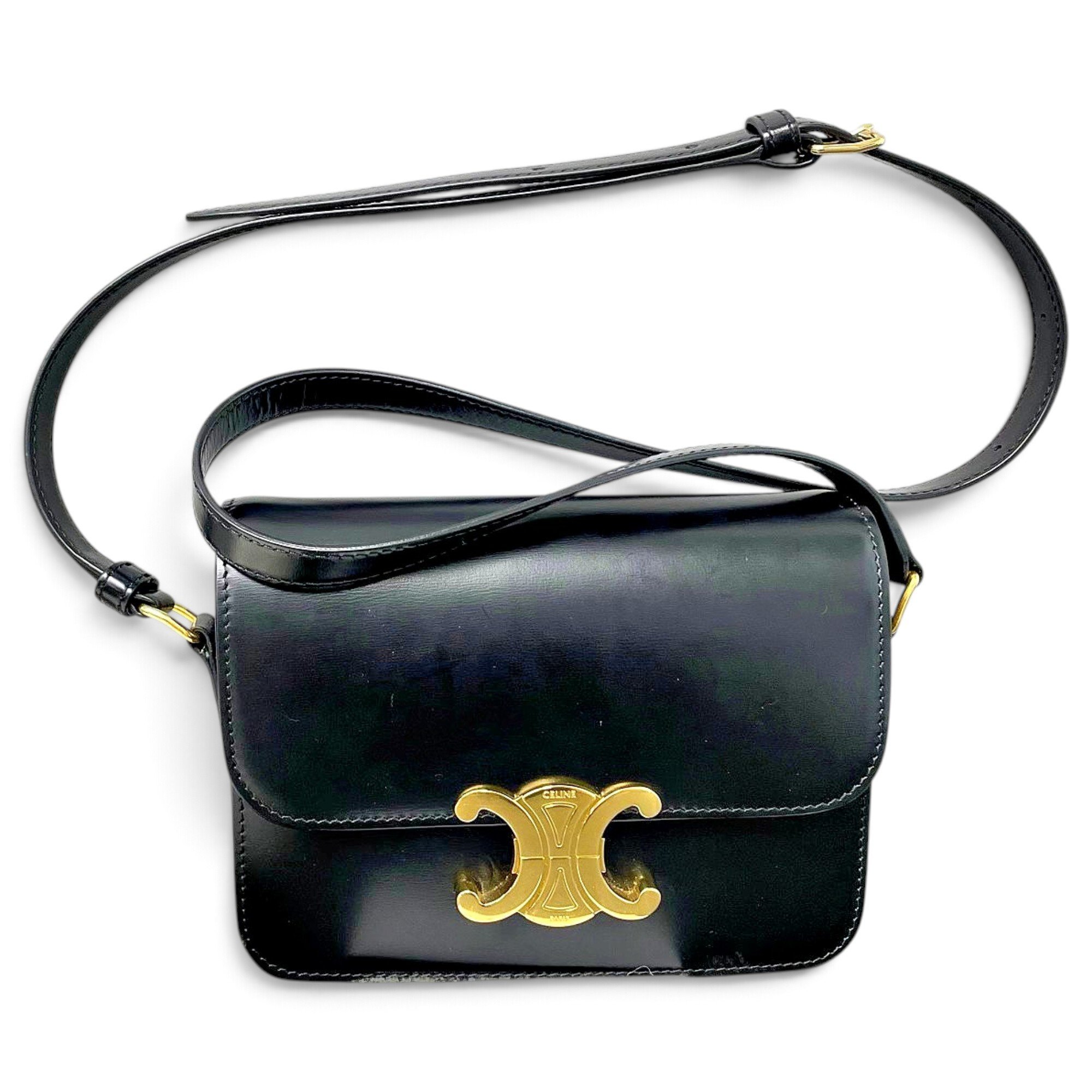 Triomphe leather handbag