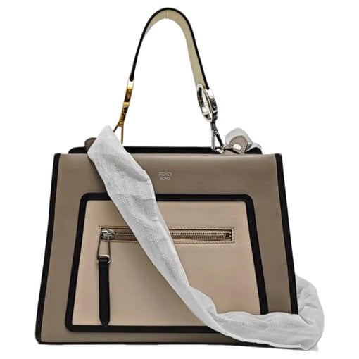 Runaway leather handbag