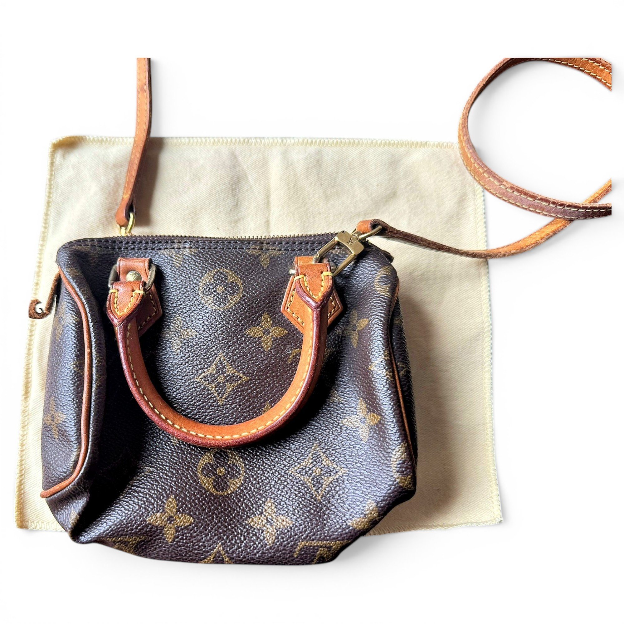 Nano Speedy / Mini HL leather handbag