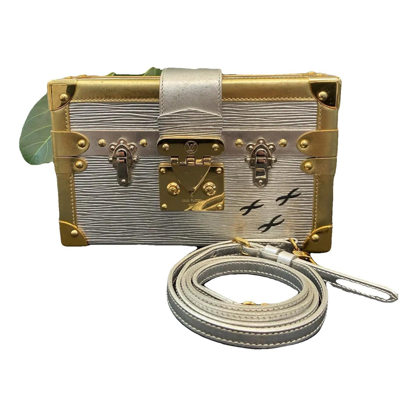 Petite Malle leather handbag
