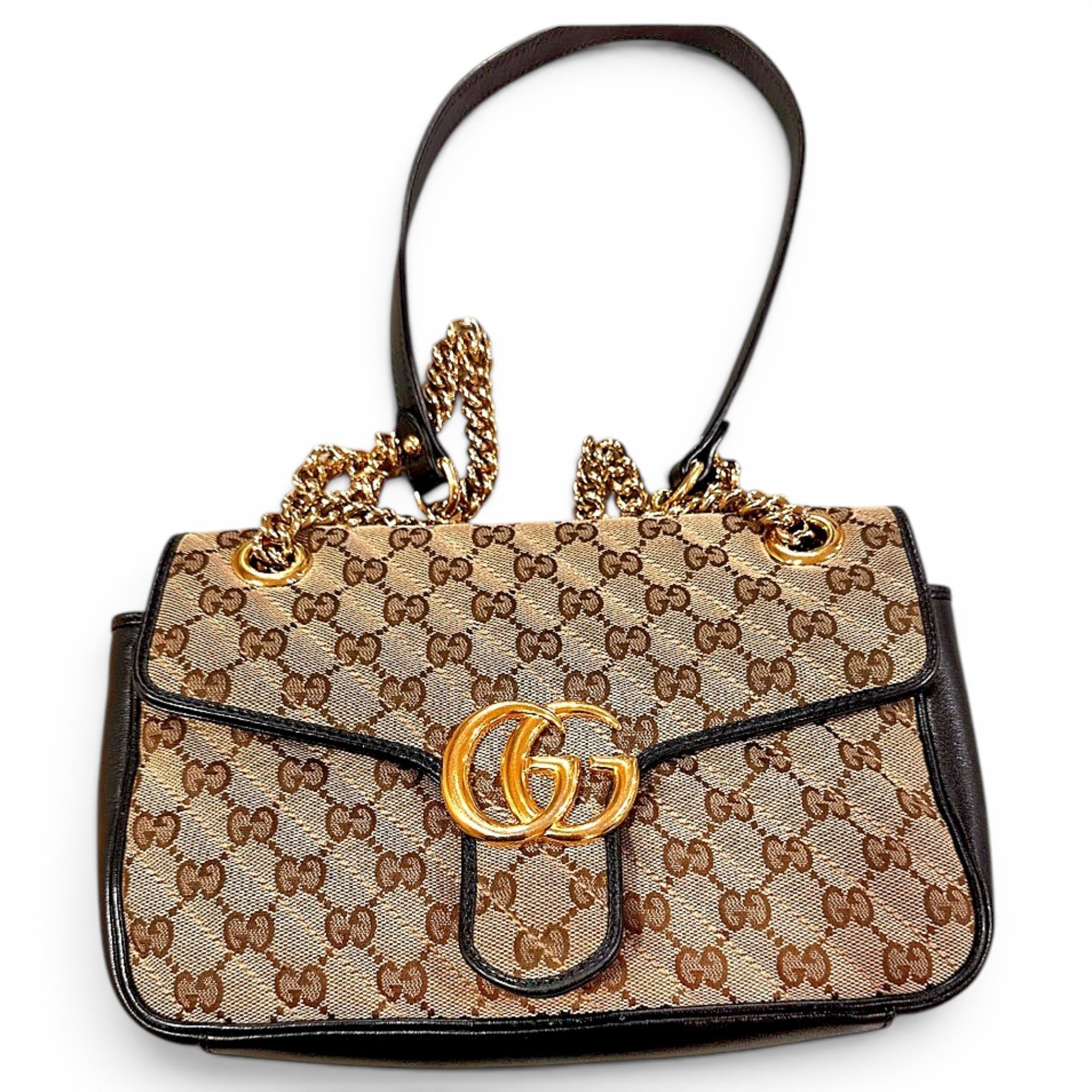 GG Marmont Flap cloth crossbody bag