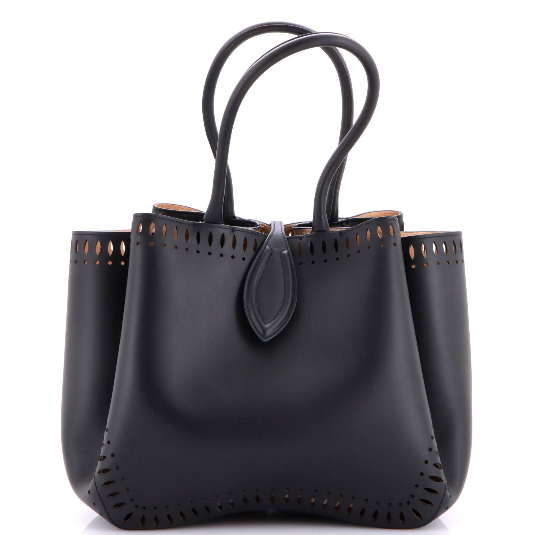 Angele Tote Laser Cut Leather 25