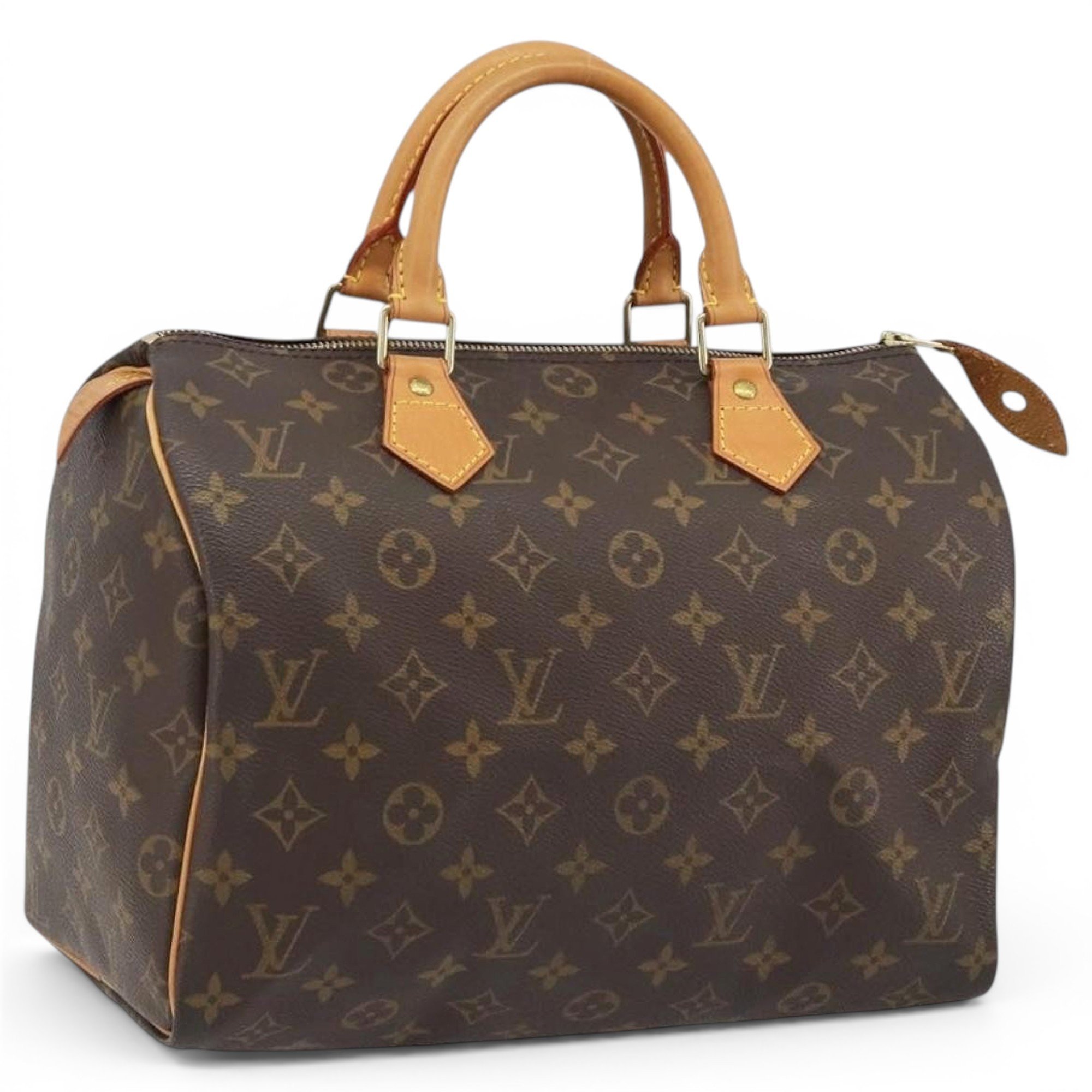 Speedy leather bowling bag