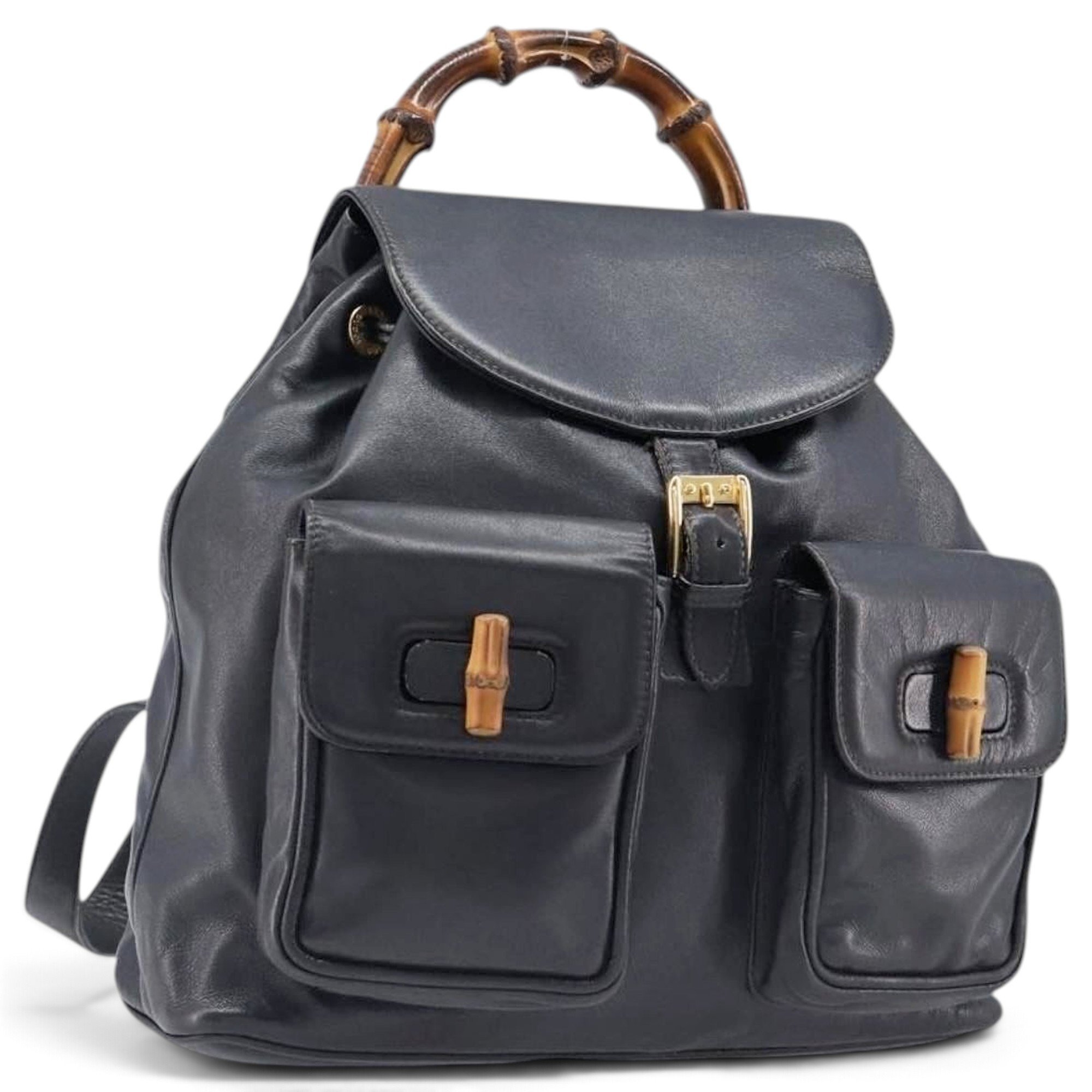 Gucci B leather bag