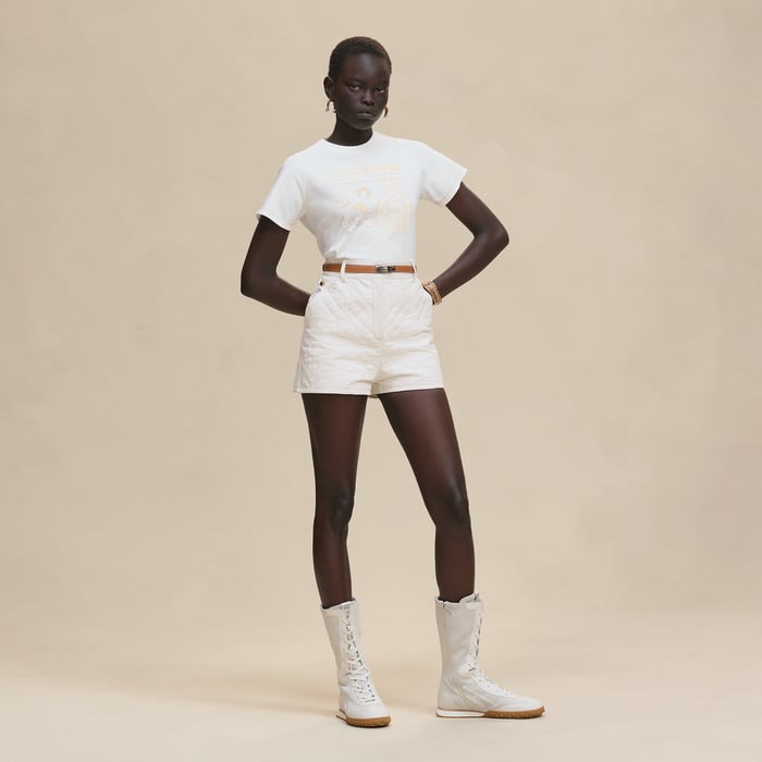 Blanc Printed Micro T-shirt
