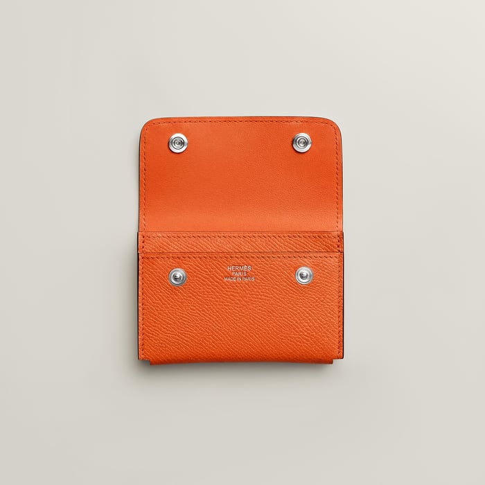 Feu Hermèsnap II Lacquered Card Holder