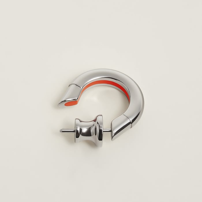 Orange Saturé Sabot Single Earring
