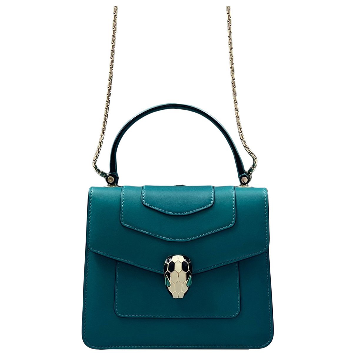 Serpenti leather handbag