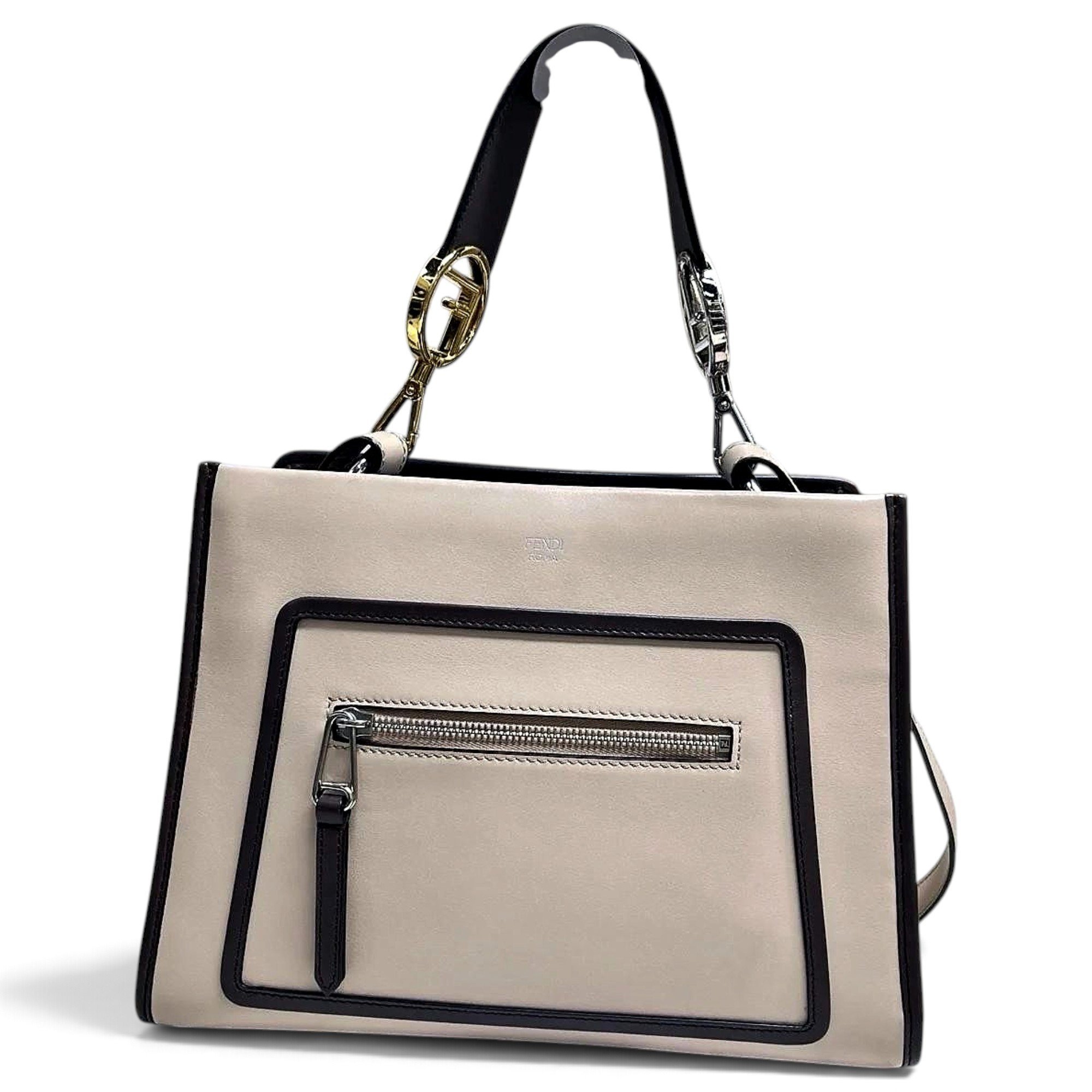 Runaway leather handbag