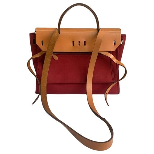 Hermes Herbag cloth handbag
