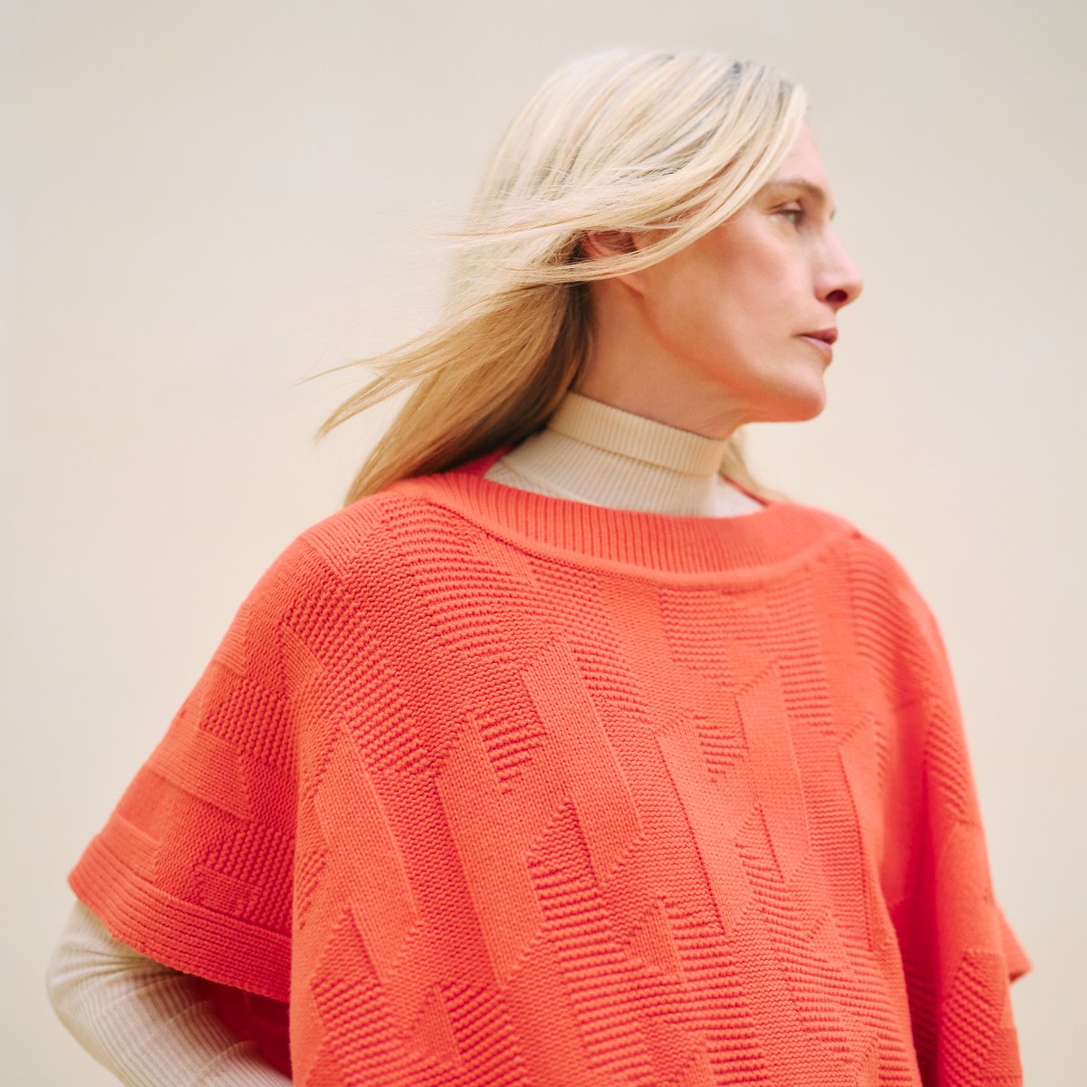 Rose Baie "H" Rectangular Cape Poncho