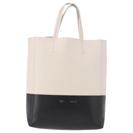 Cabas Vertical leather tote