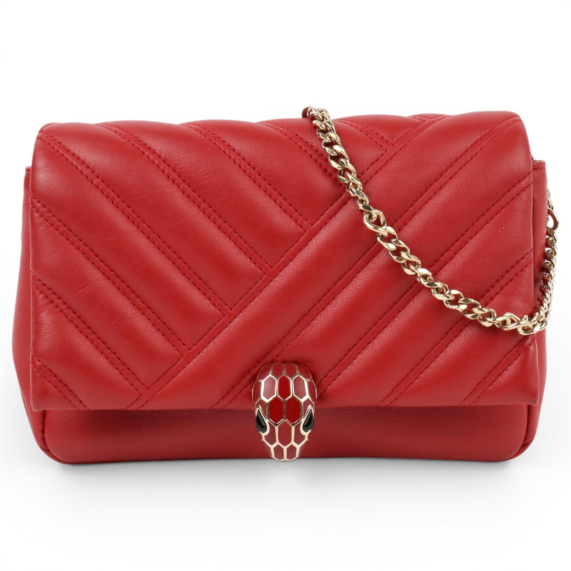 Bvlgari Serpenti leather handbag
