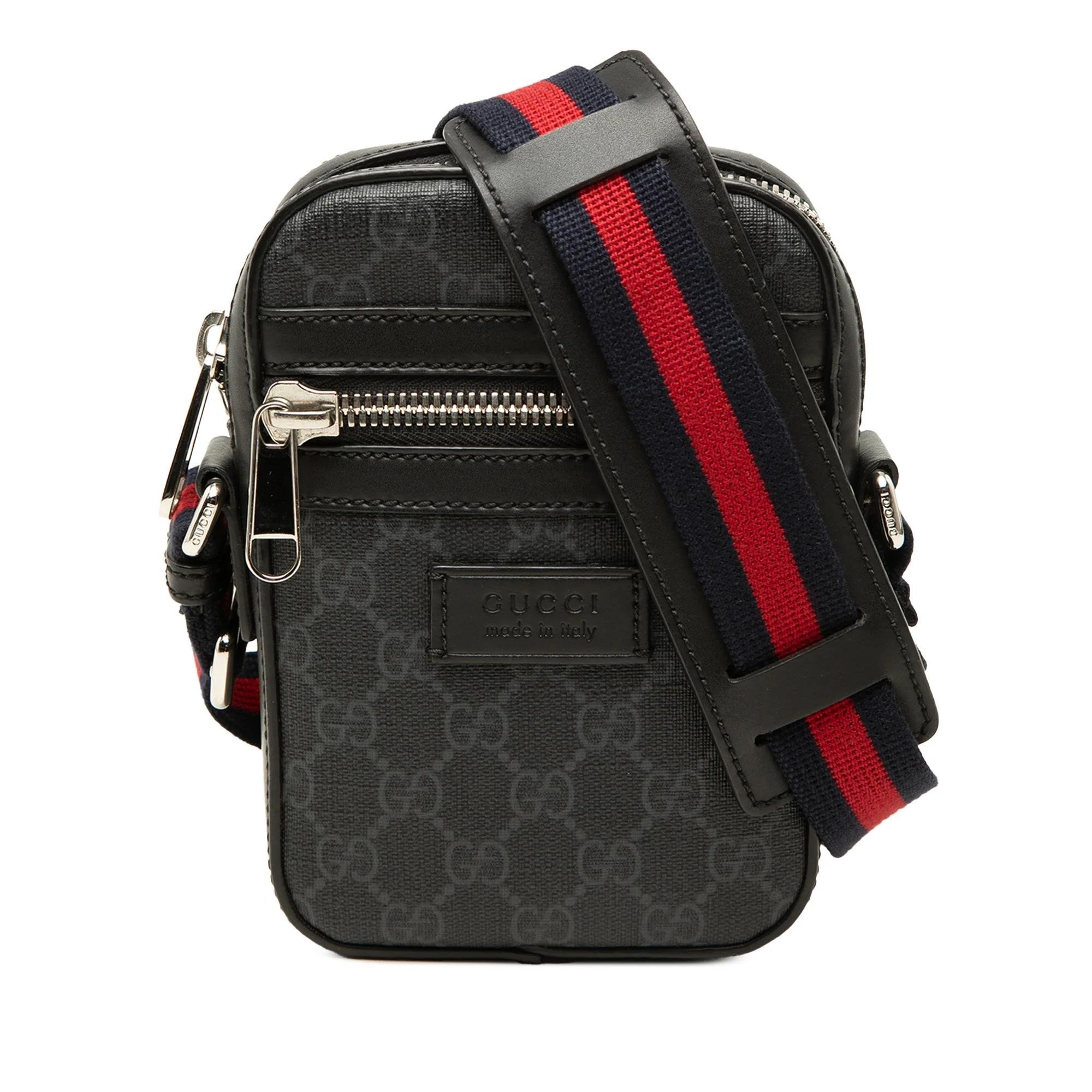 Gucci B leather crossbody bag