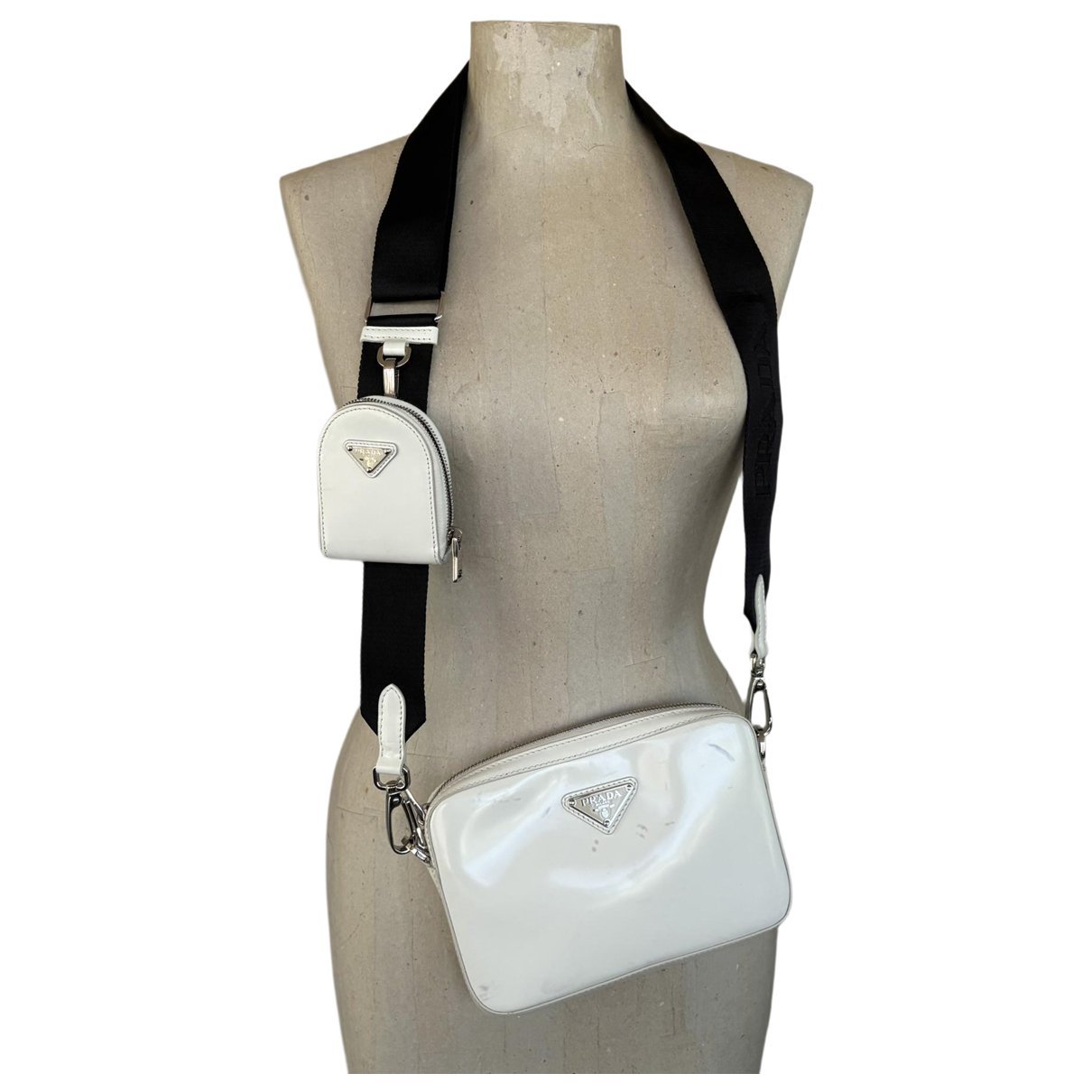 Leather clutch bag