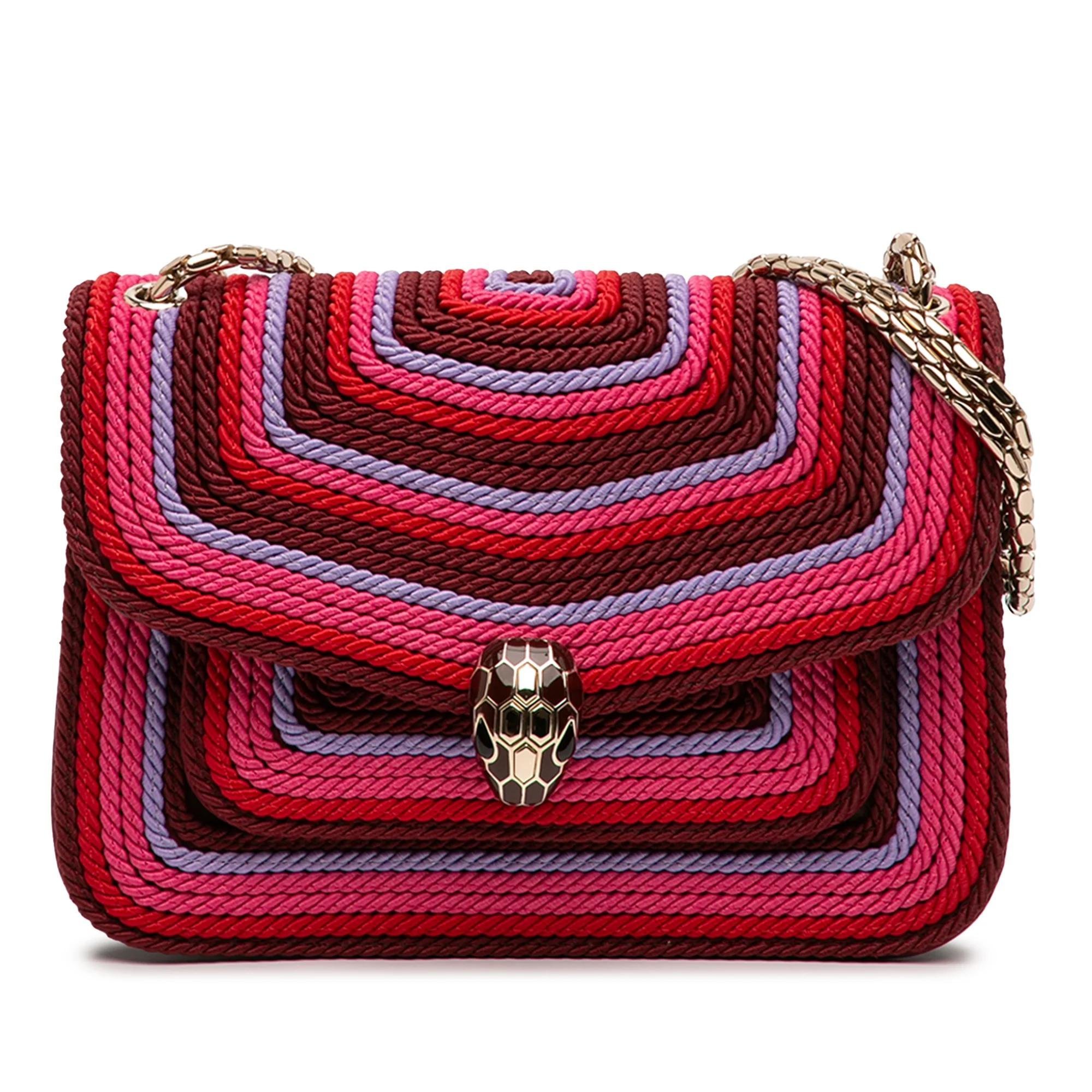 Serpenti wool handbag
