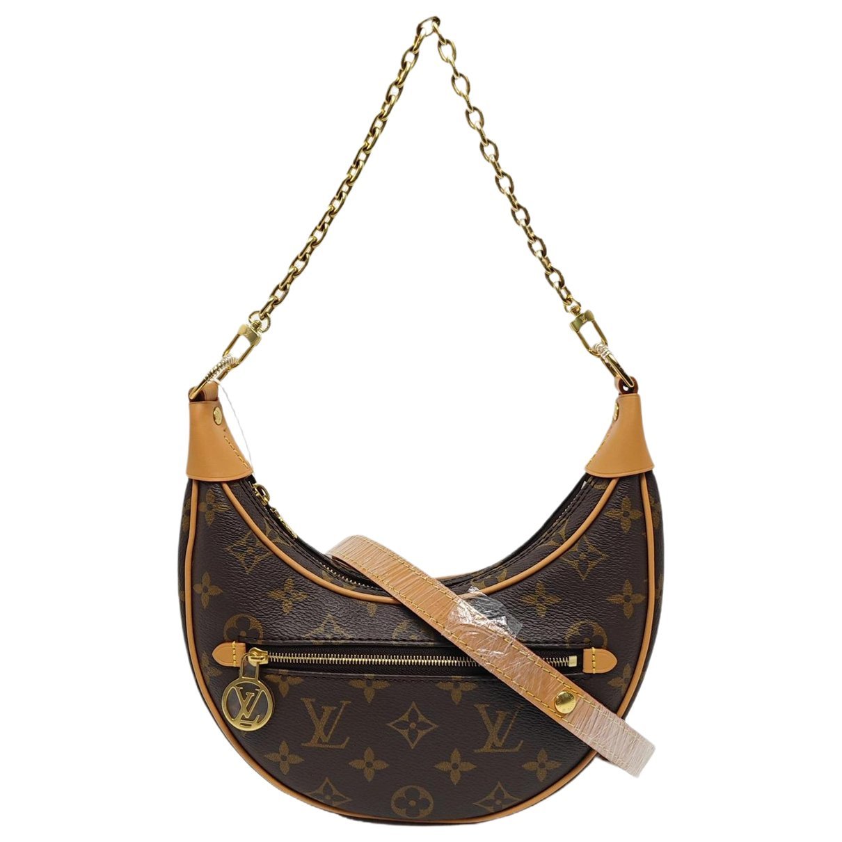Loop leather crossbody bag