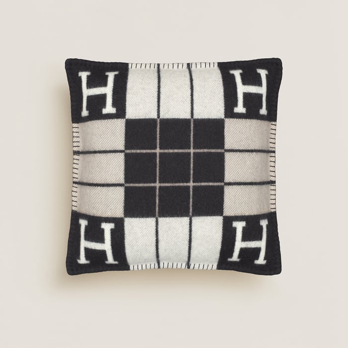 Écru Noir Avalon III Pillow, Small Model