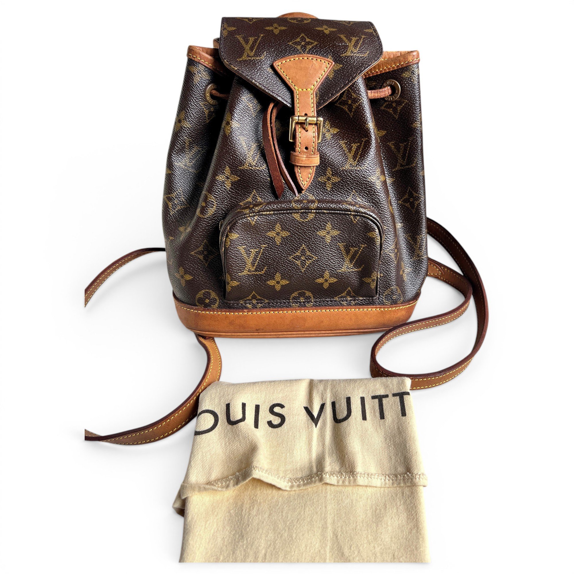 Louis Vuitton Montsouris Vintage leather backpack