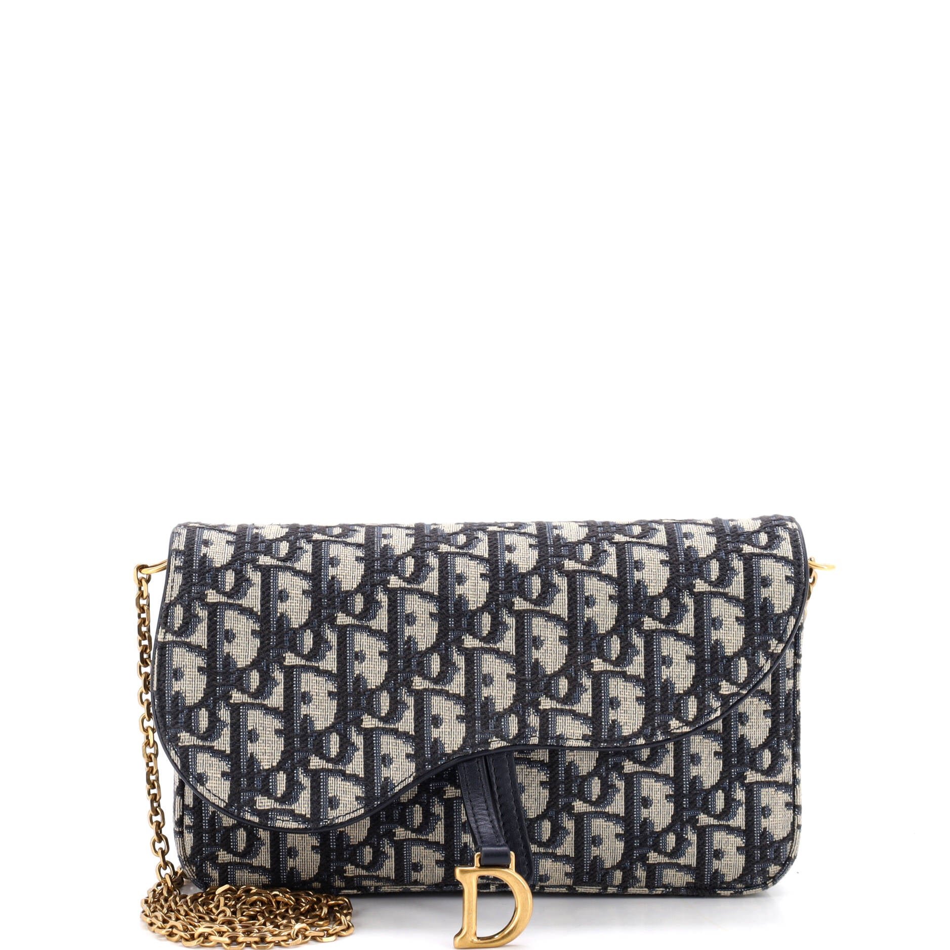 Saddle Chain Wallet Oblique Canvas