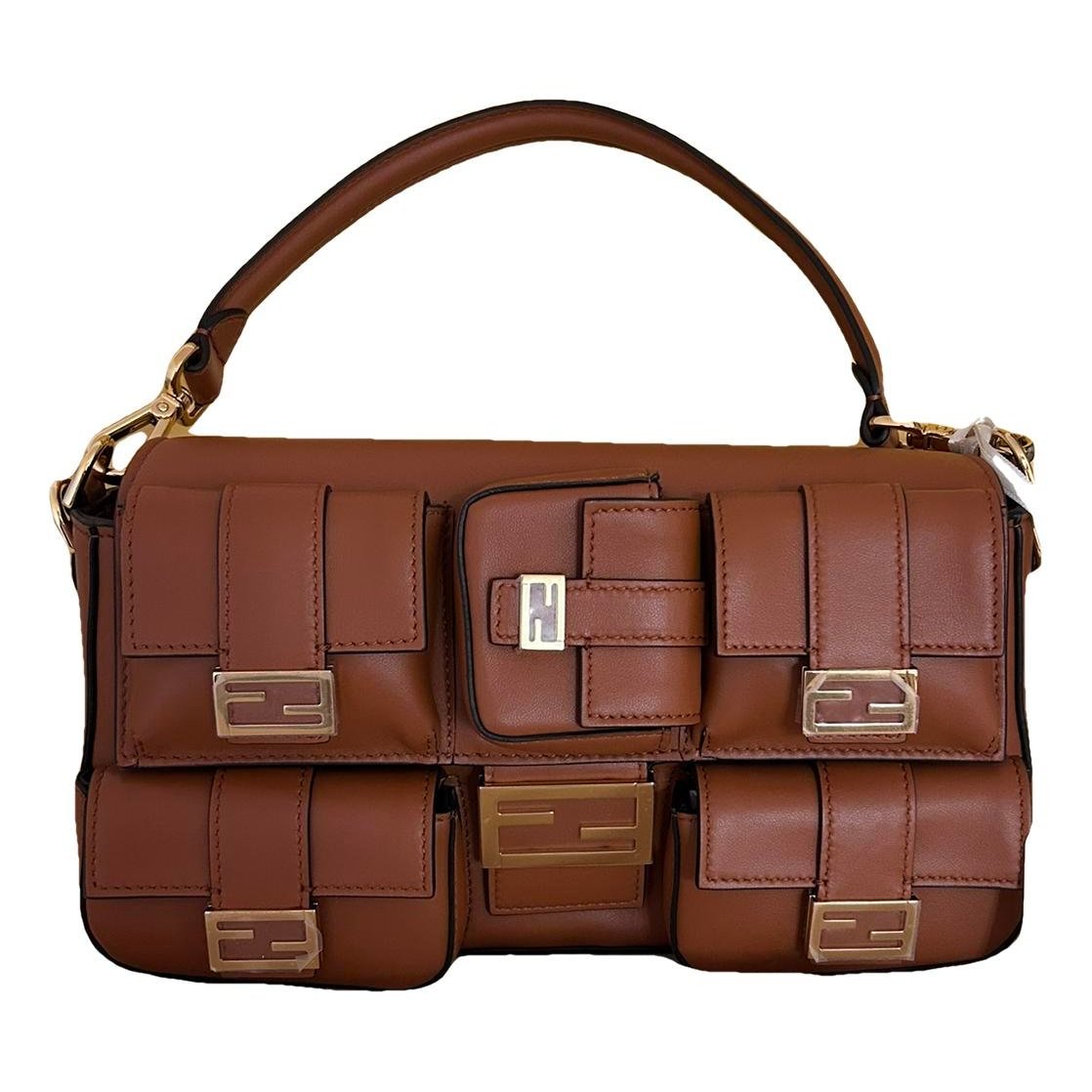 Baguette leather handbag