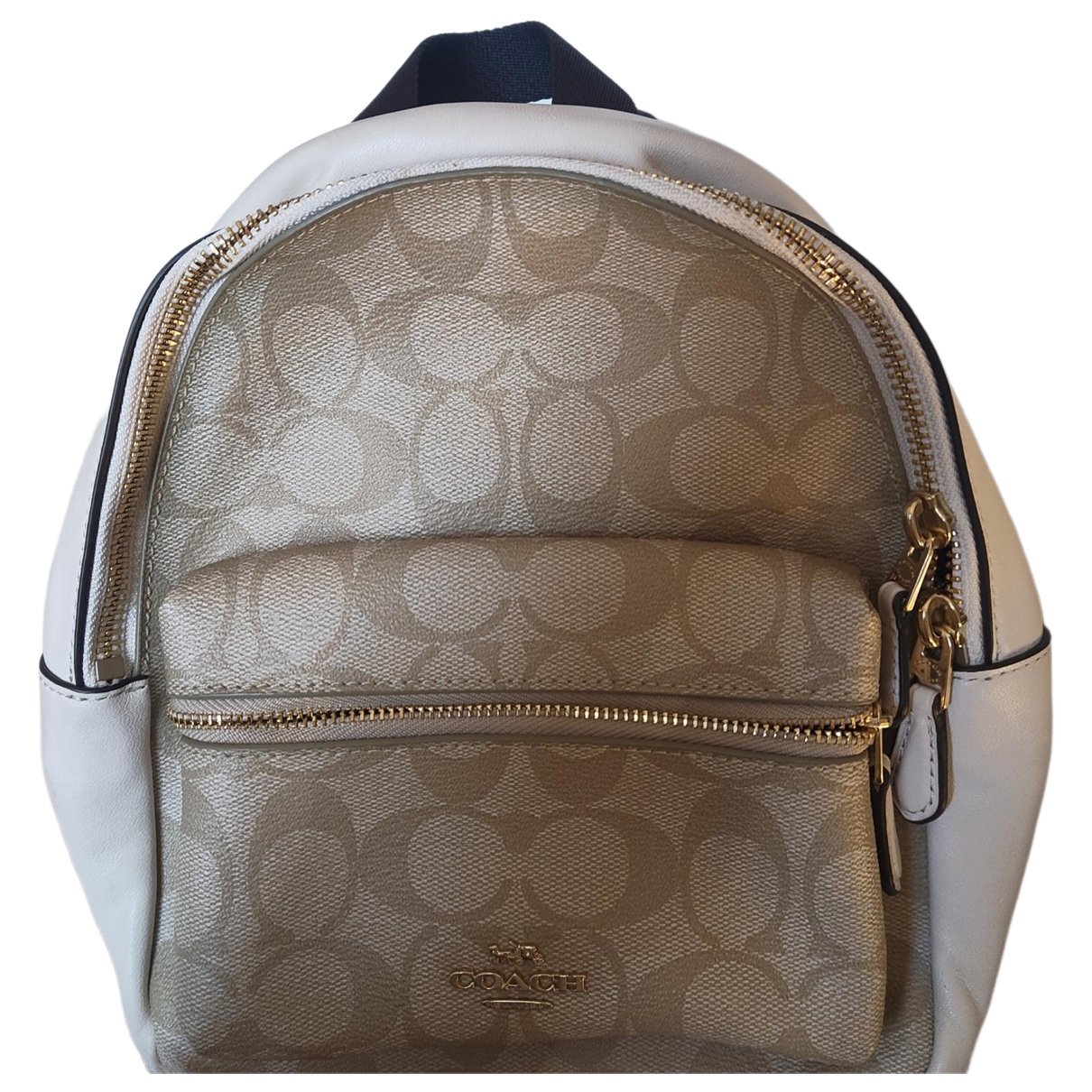Leather backpack