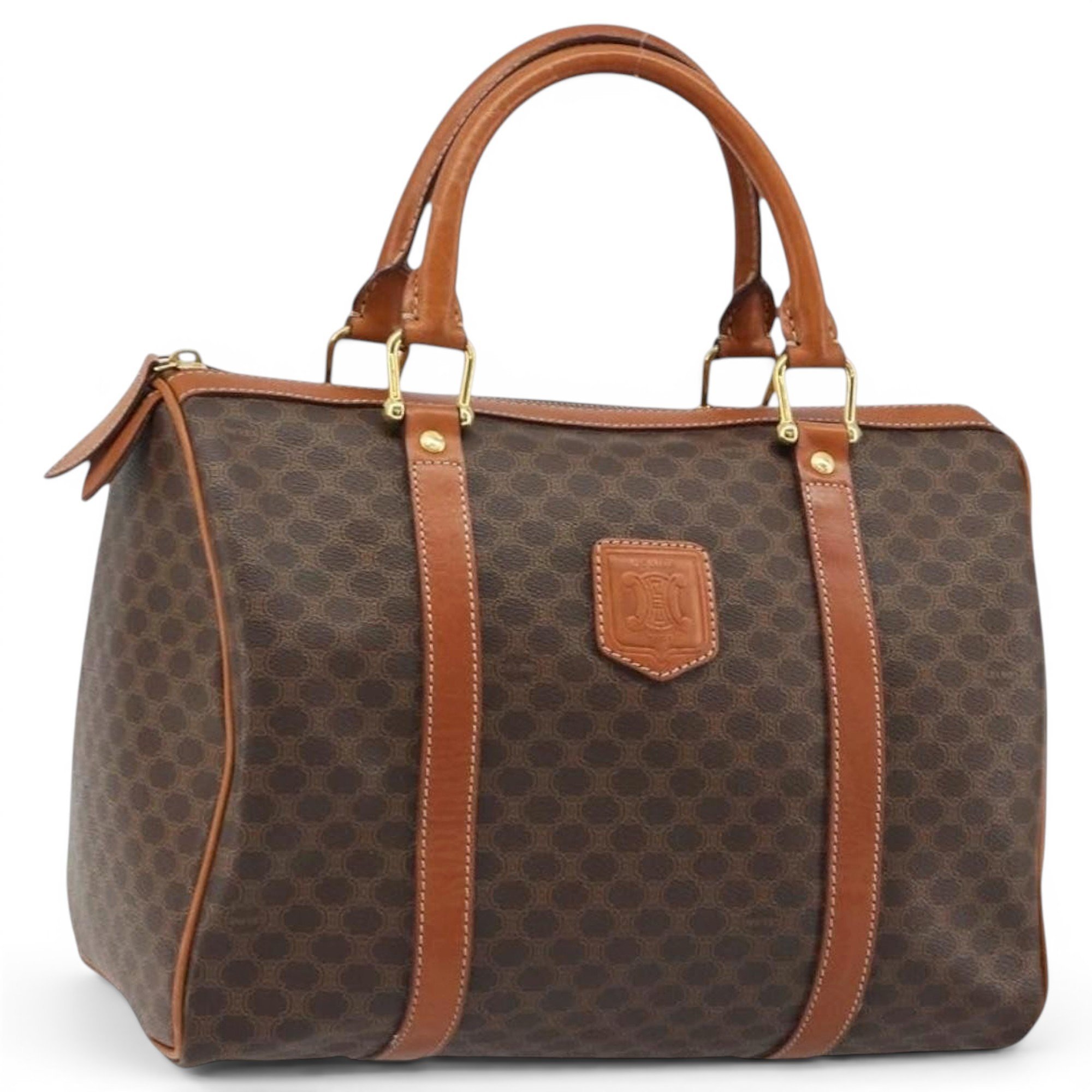 Leather bowling bag