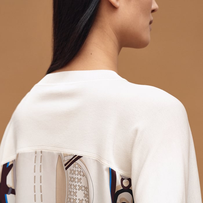 Blanc Céramique "l'Enseigne Du Sellier" Caftan Tunic
