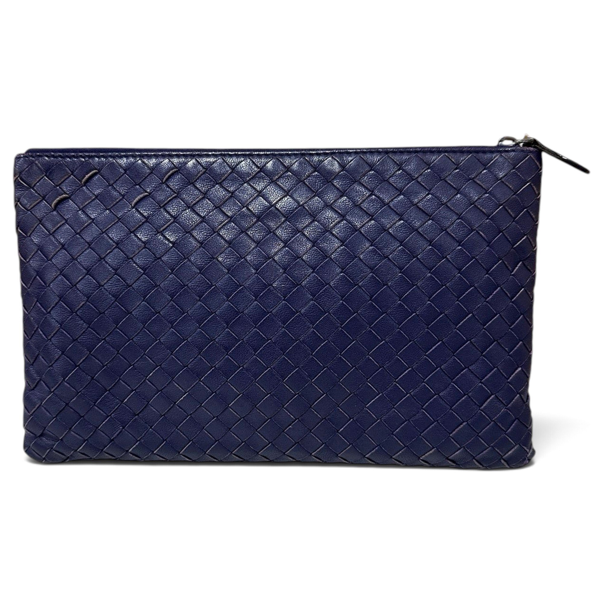 Pouch leather clutch bag