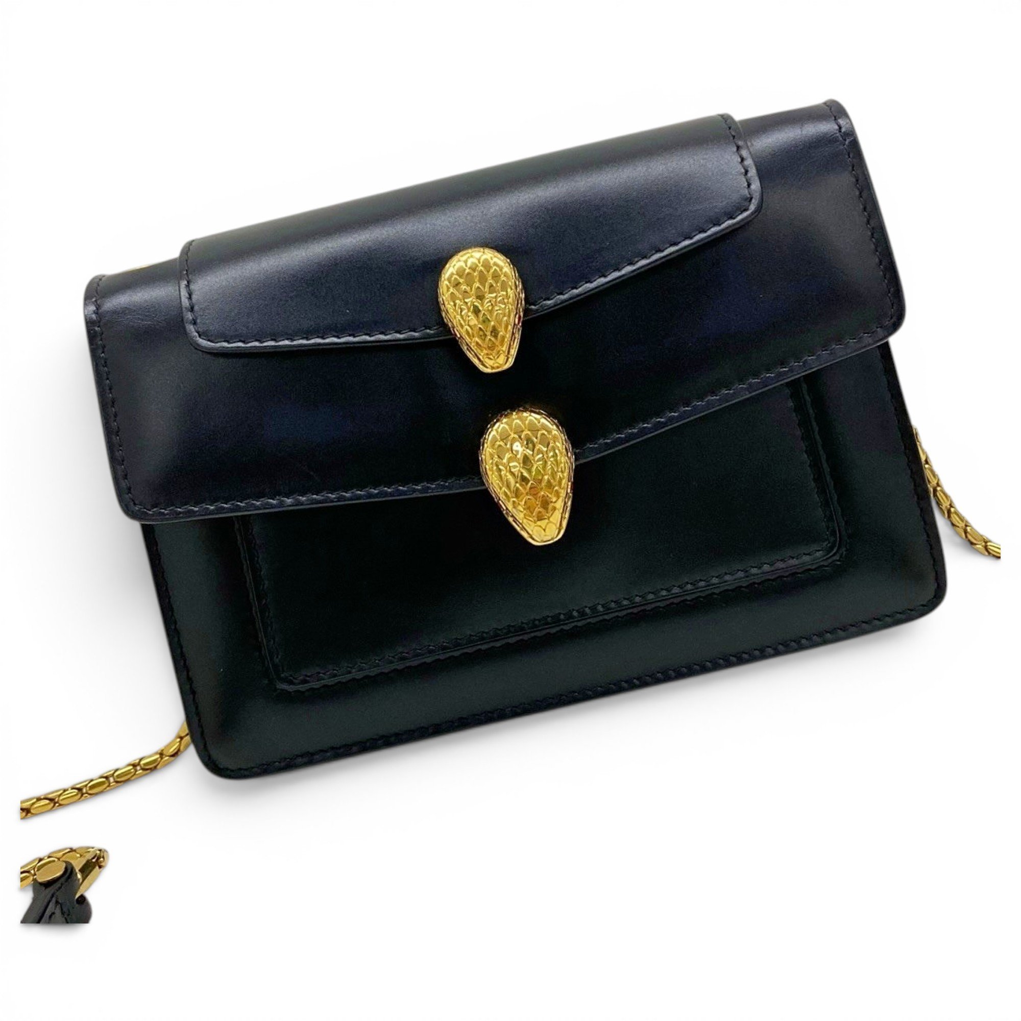 Bvlgari Serpenti leather handbag