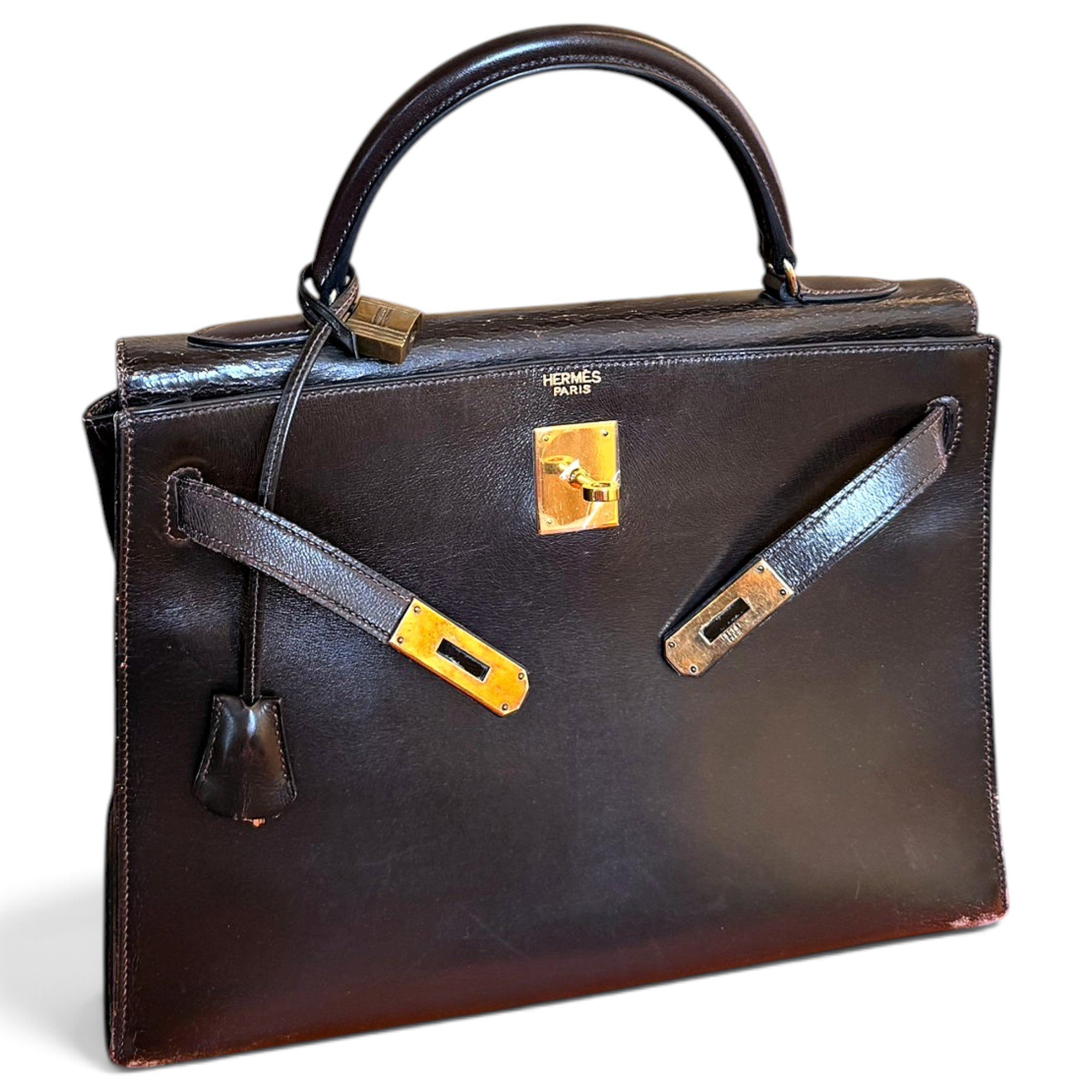 Kelly 32 leather handbag