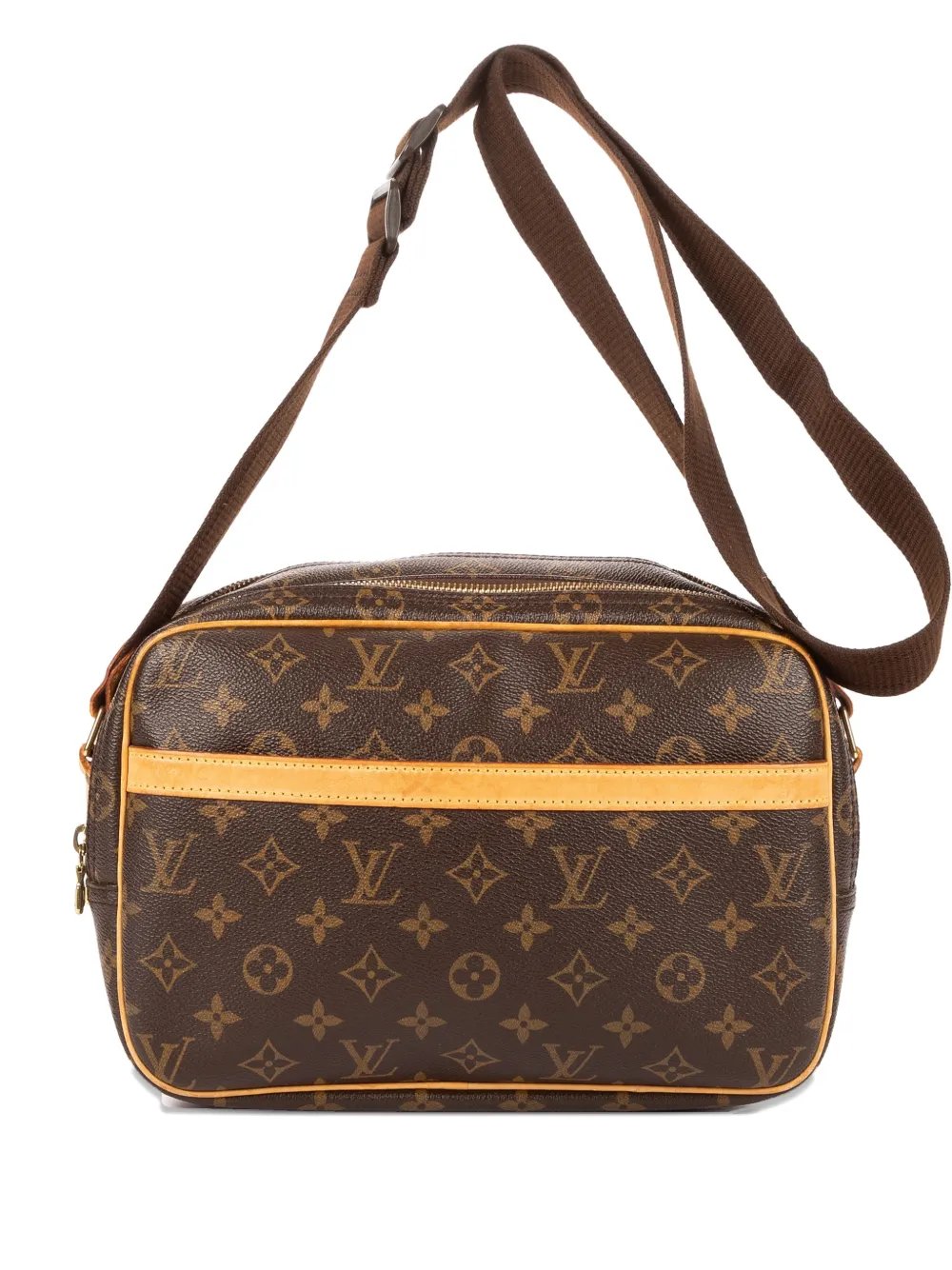 monogram-print shoulder bag