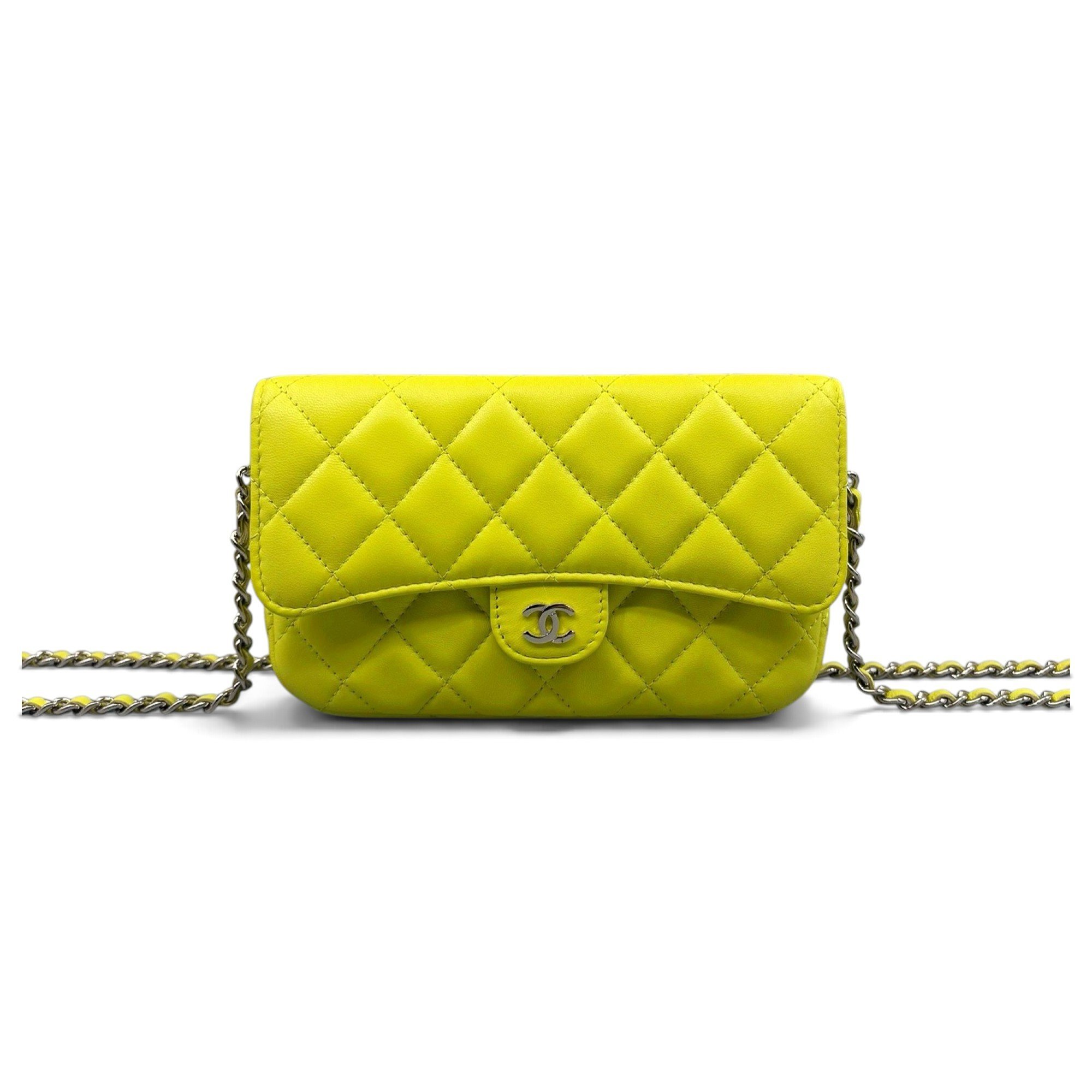 Wallet On Chain leather mini bag