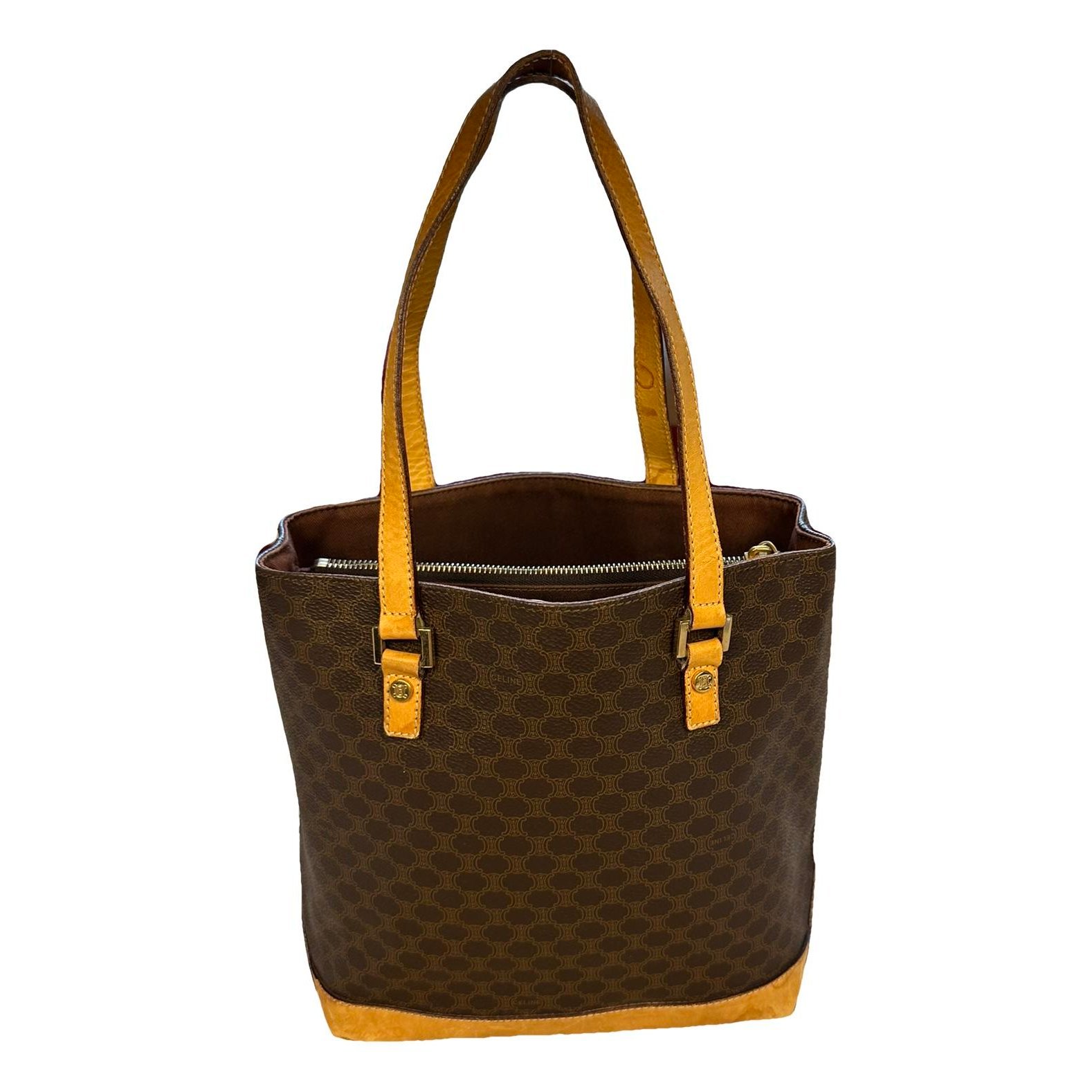 Cabas Vertical leather tote