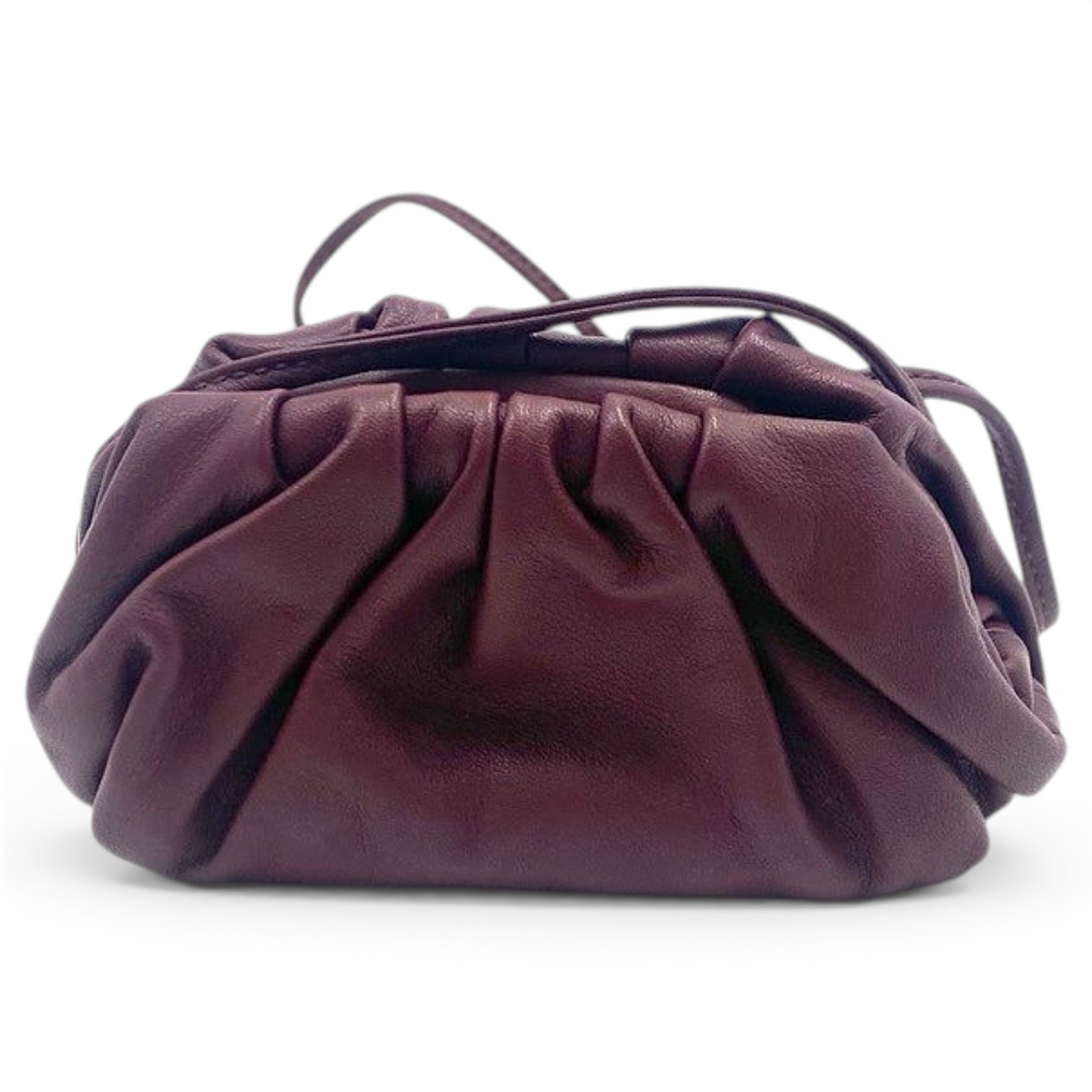 Pouch leather handbag