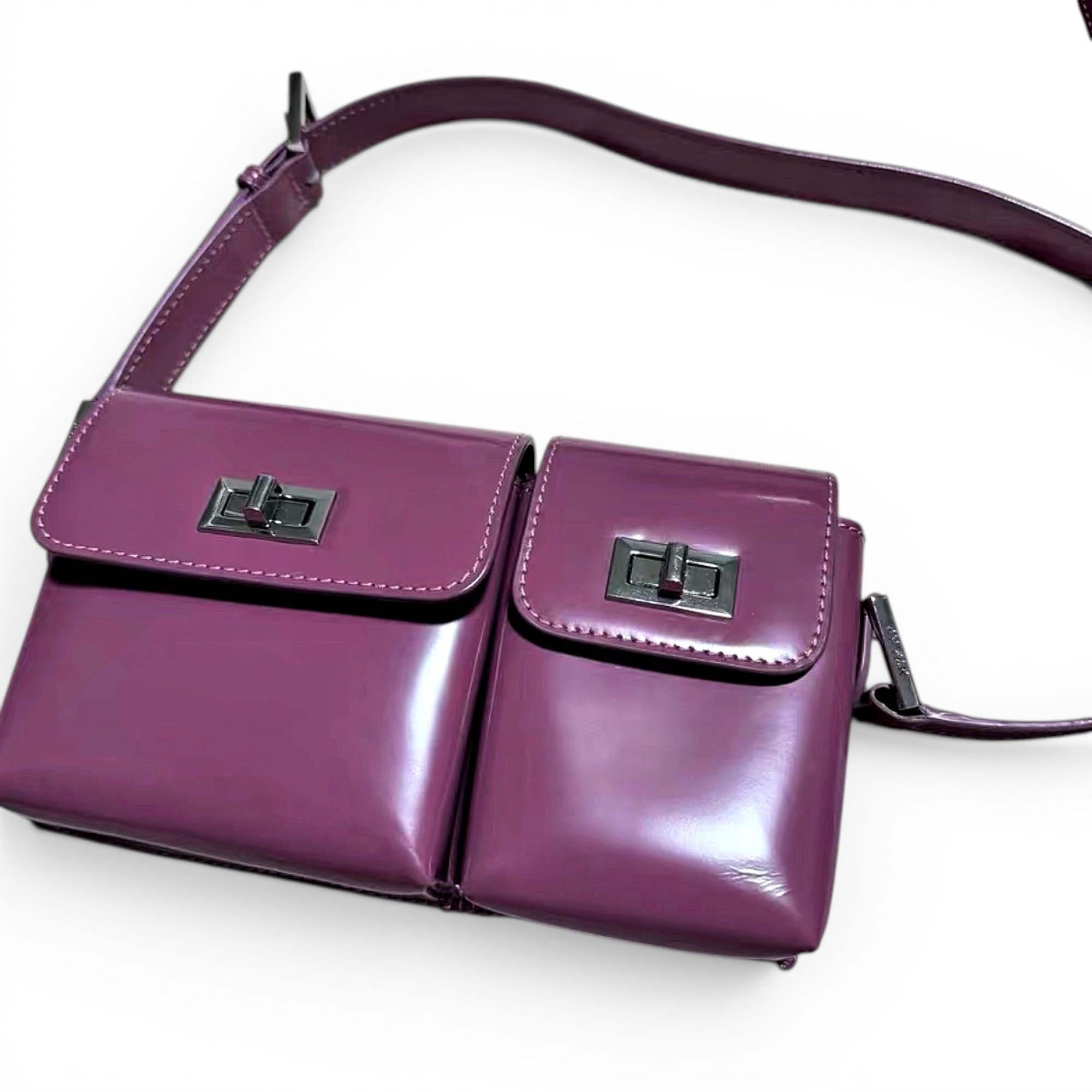 By Far Bobby patent leather bag