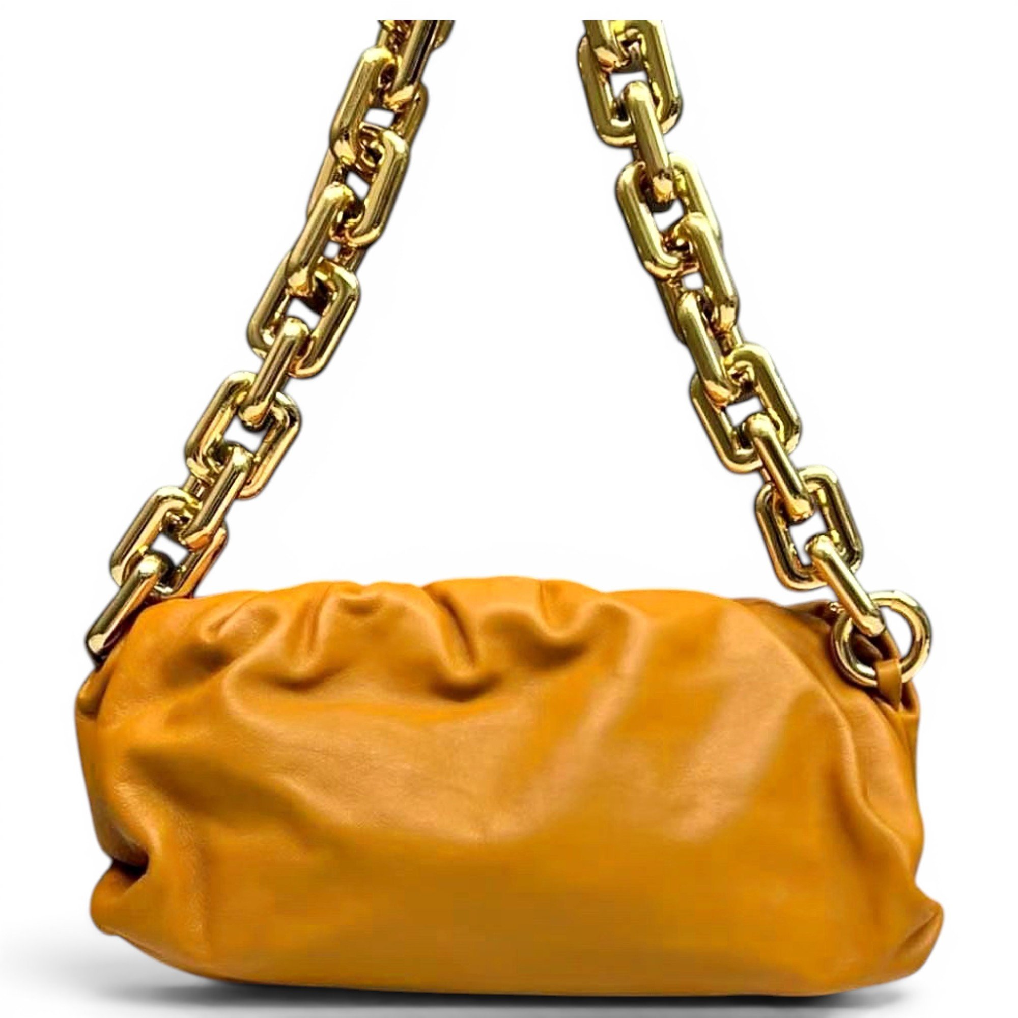 Chain Pouch leather handbag
