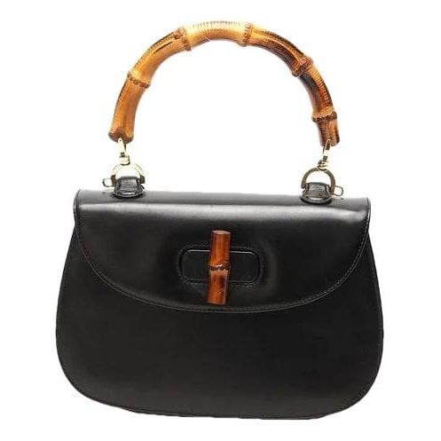 Bamboo leather handbag