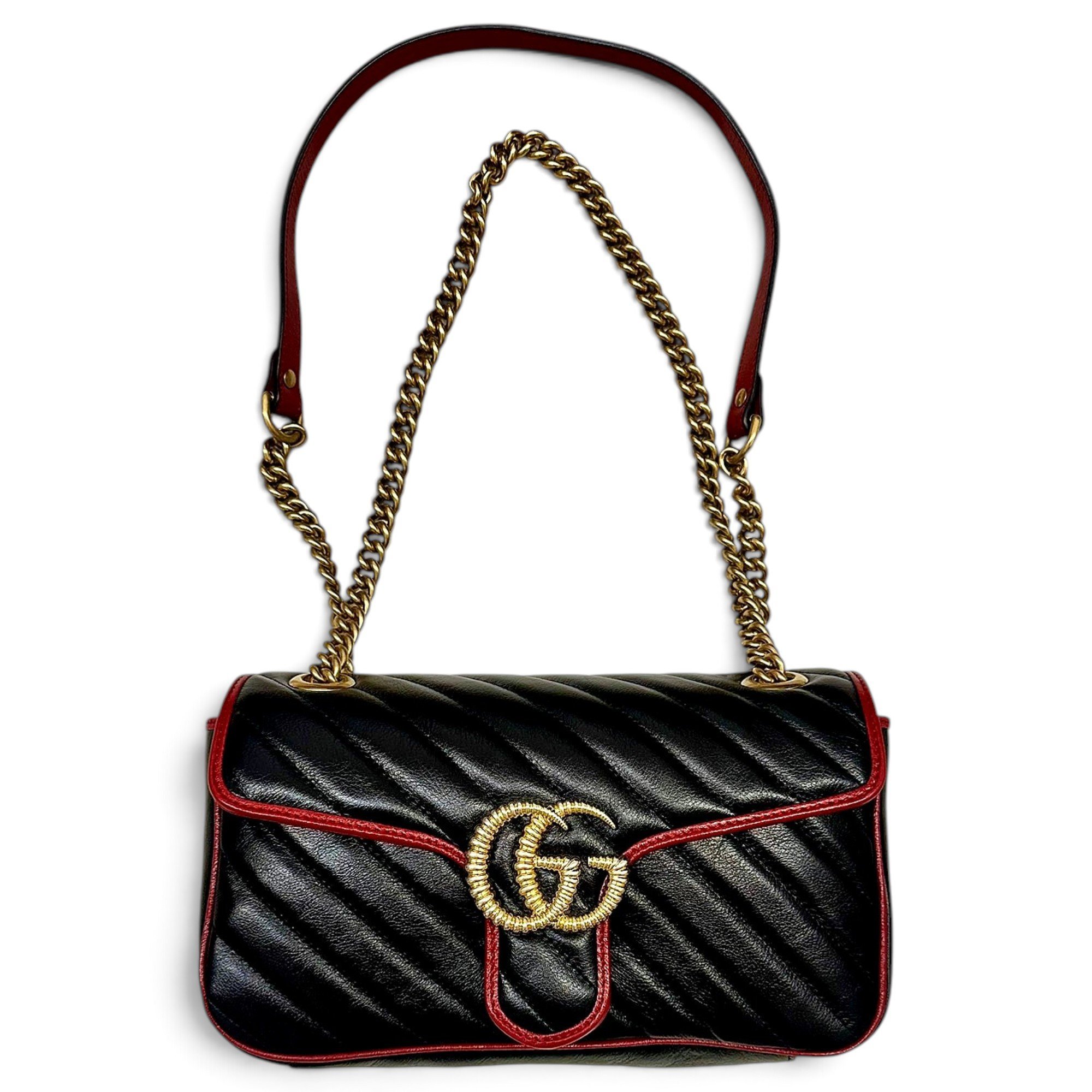 GG Marmont Flap leather crossbody bag