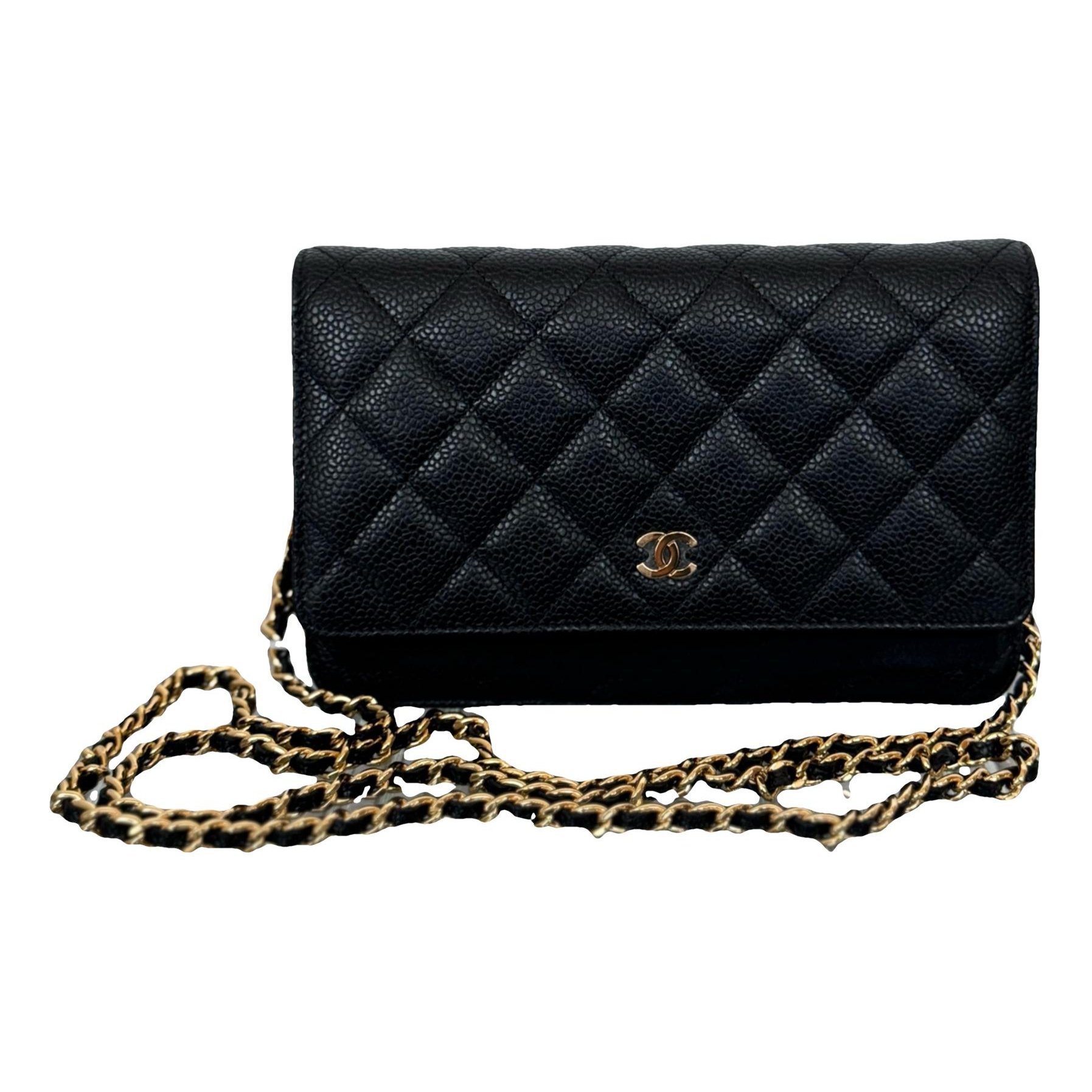 Wallet On Chain Timeless/Classique leather crossbody bag
